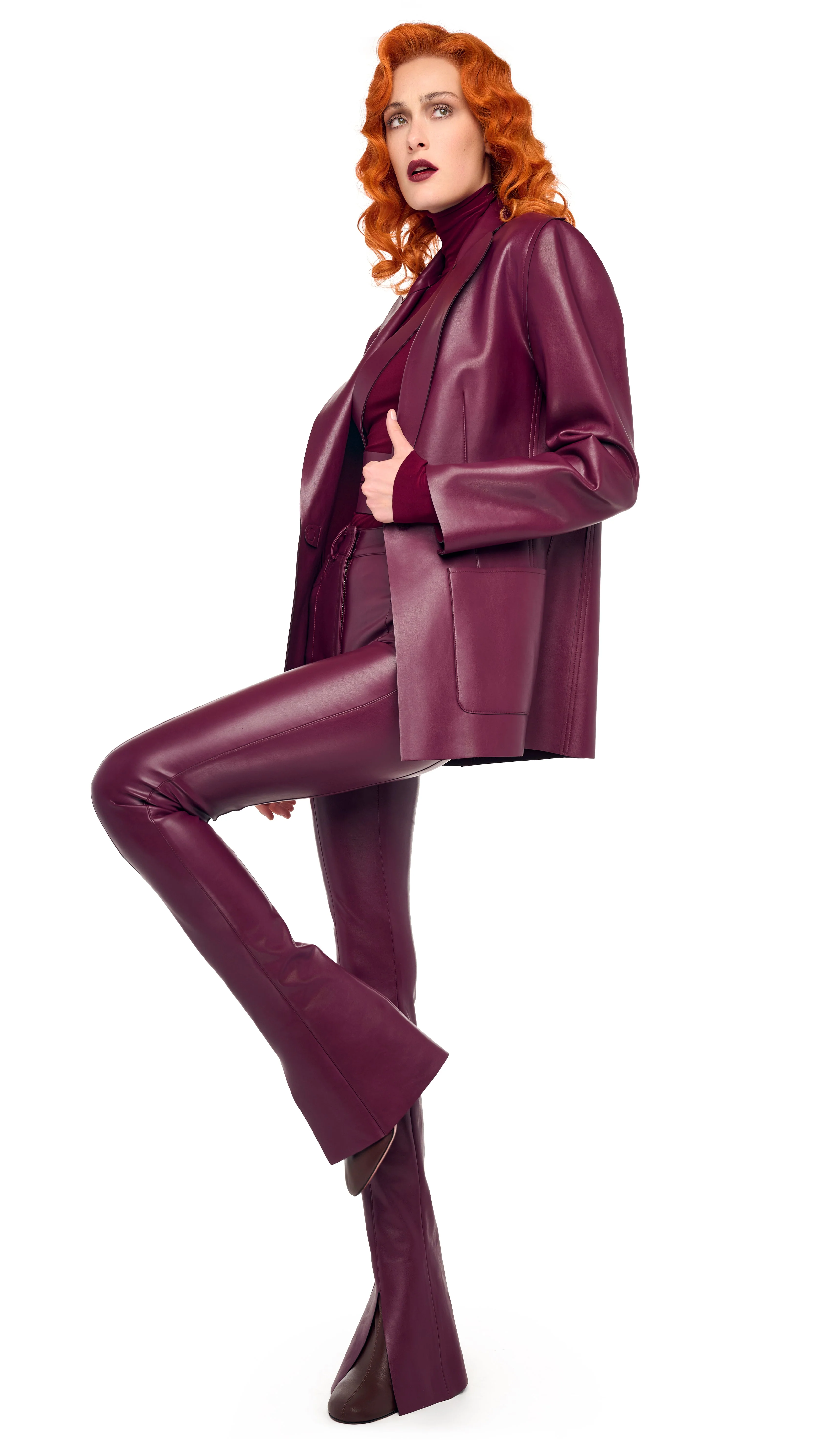 EASY FIT SINGLE BREASTED JACKET W/ PATCH POCKET - Image 4