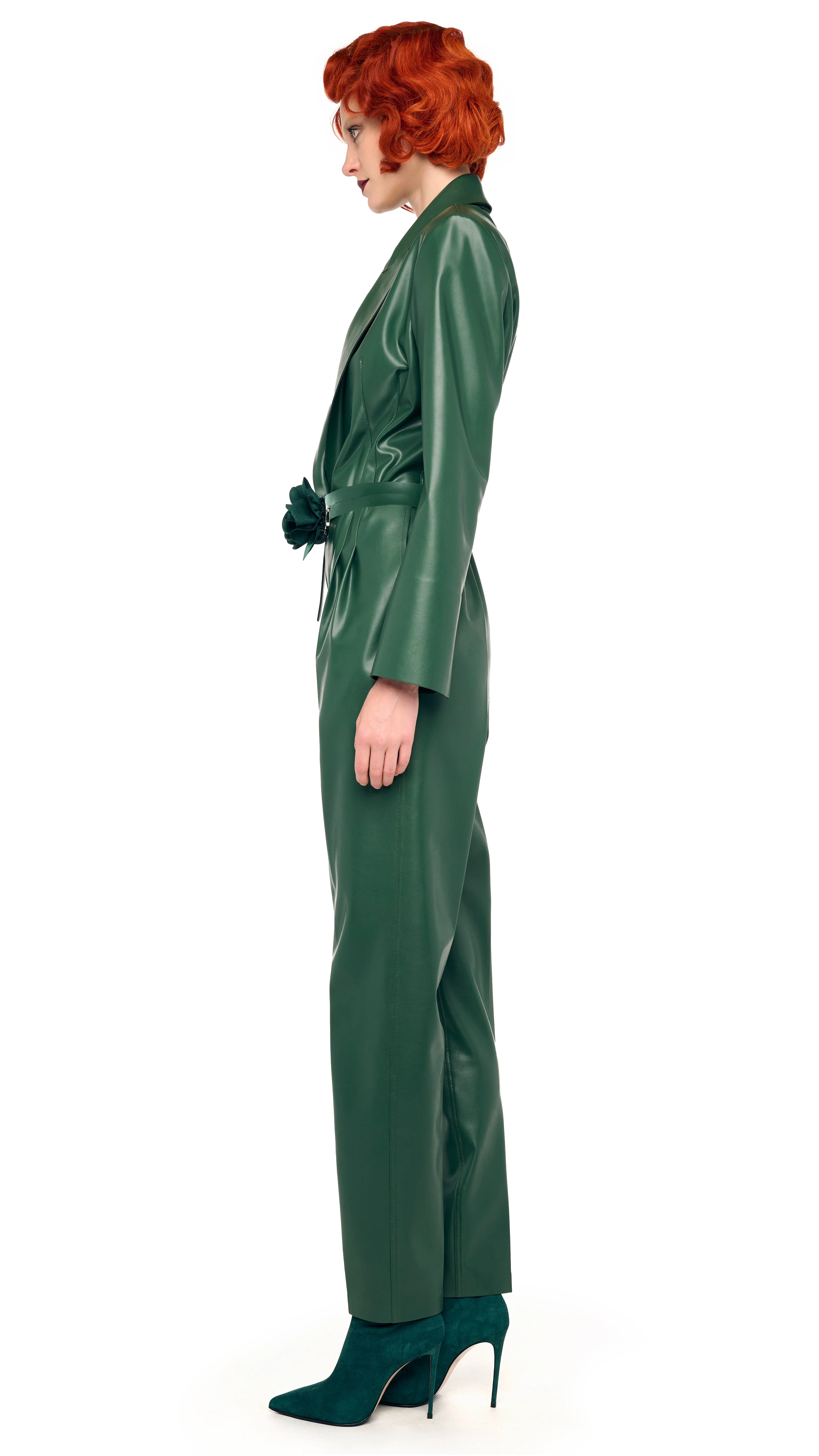 EASY FIT SINGLE BREASTED TAPERED LEG JUMPSUIT - Image 2