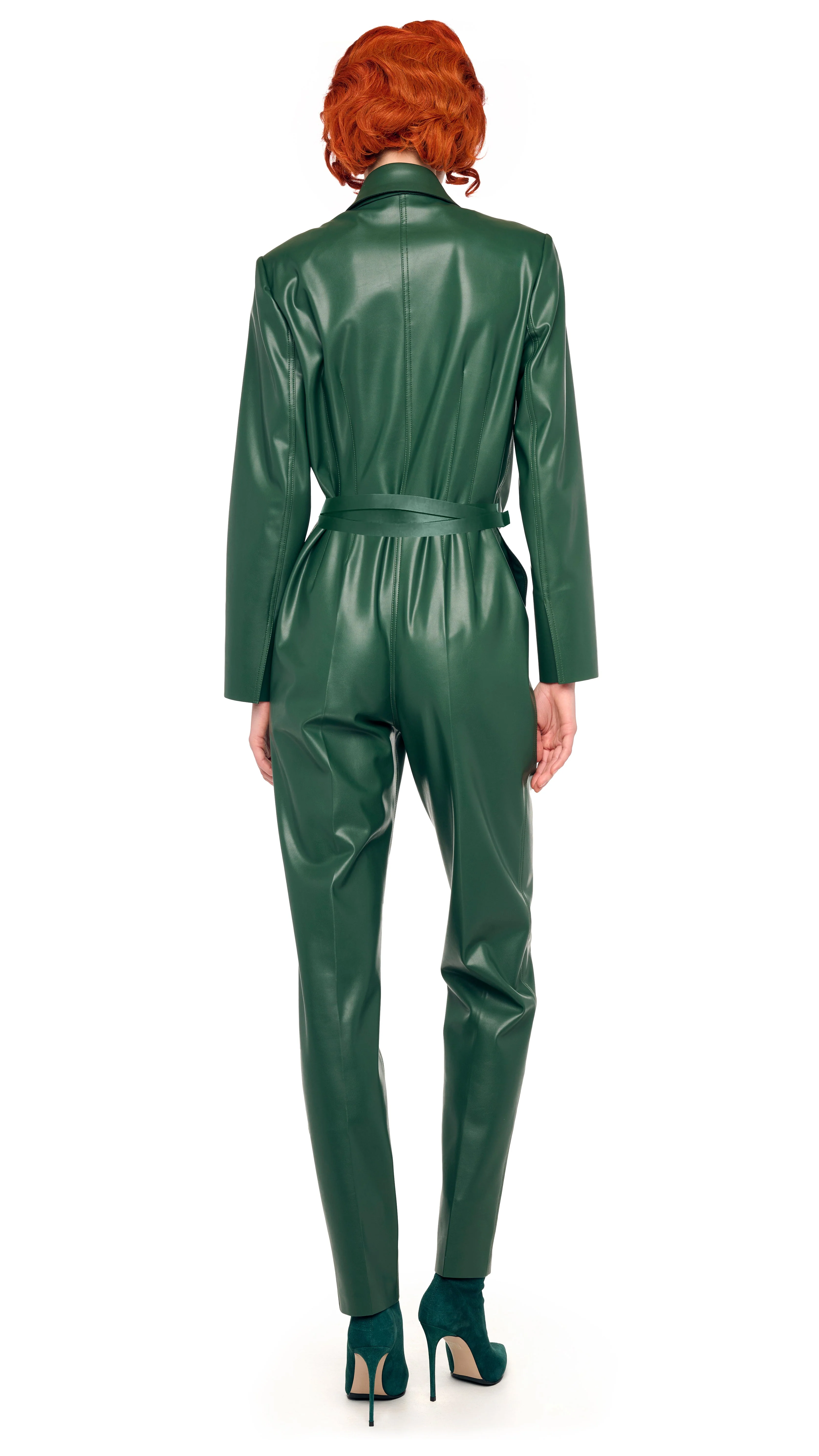 EASY FIT SINGLE BREASTED TAPERED LEG JUMPSUIT - Image 3