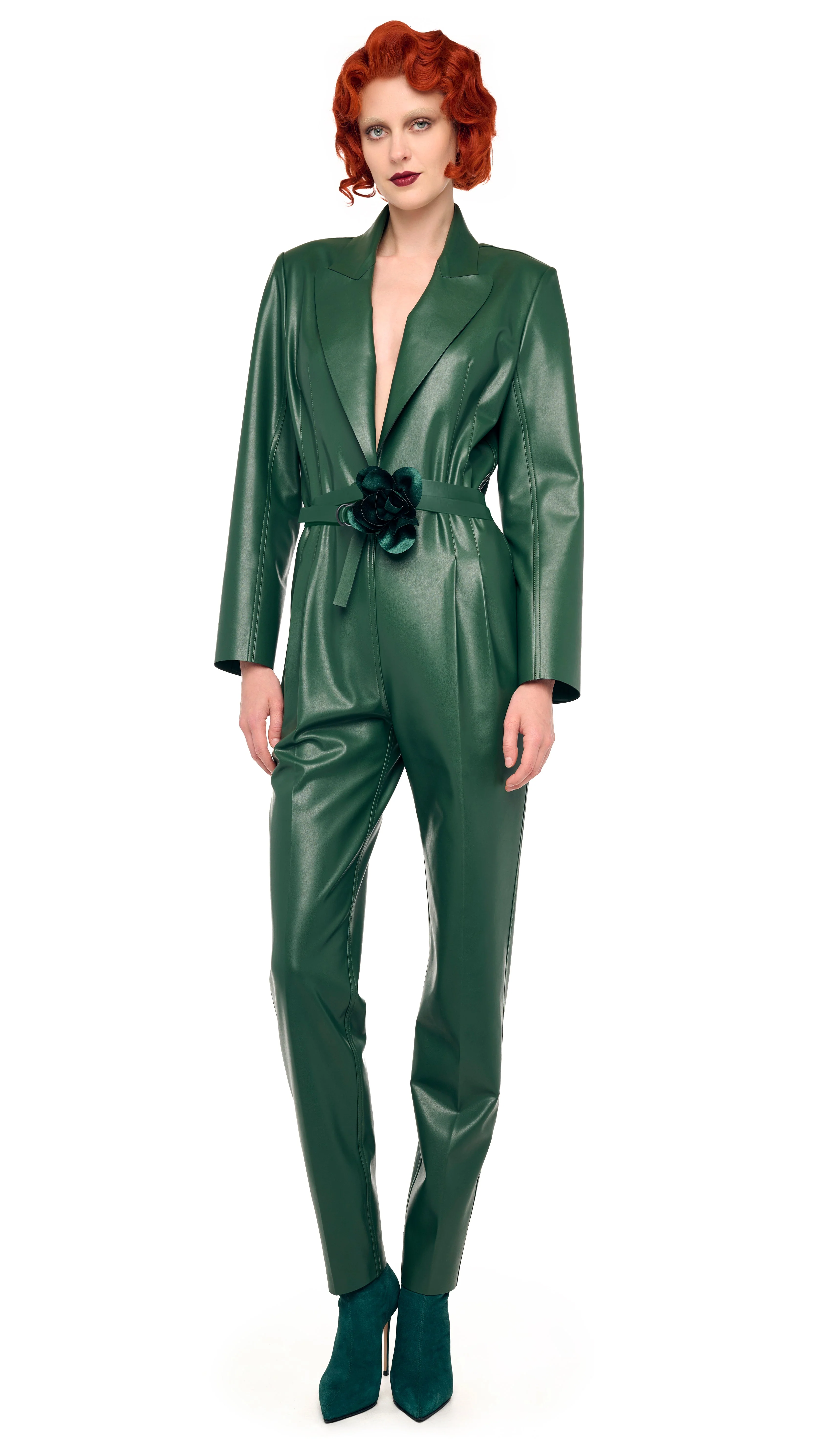 EASY FIT SINGLE BREASTED TAPERED LEG JUMPSUIT - Image 4