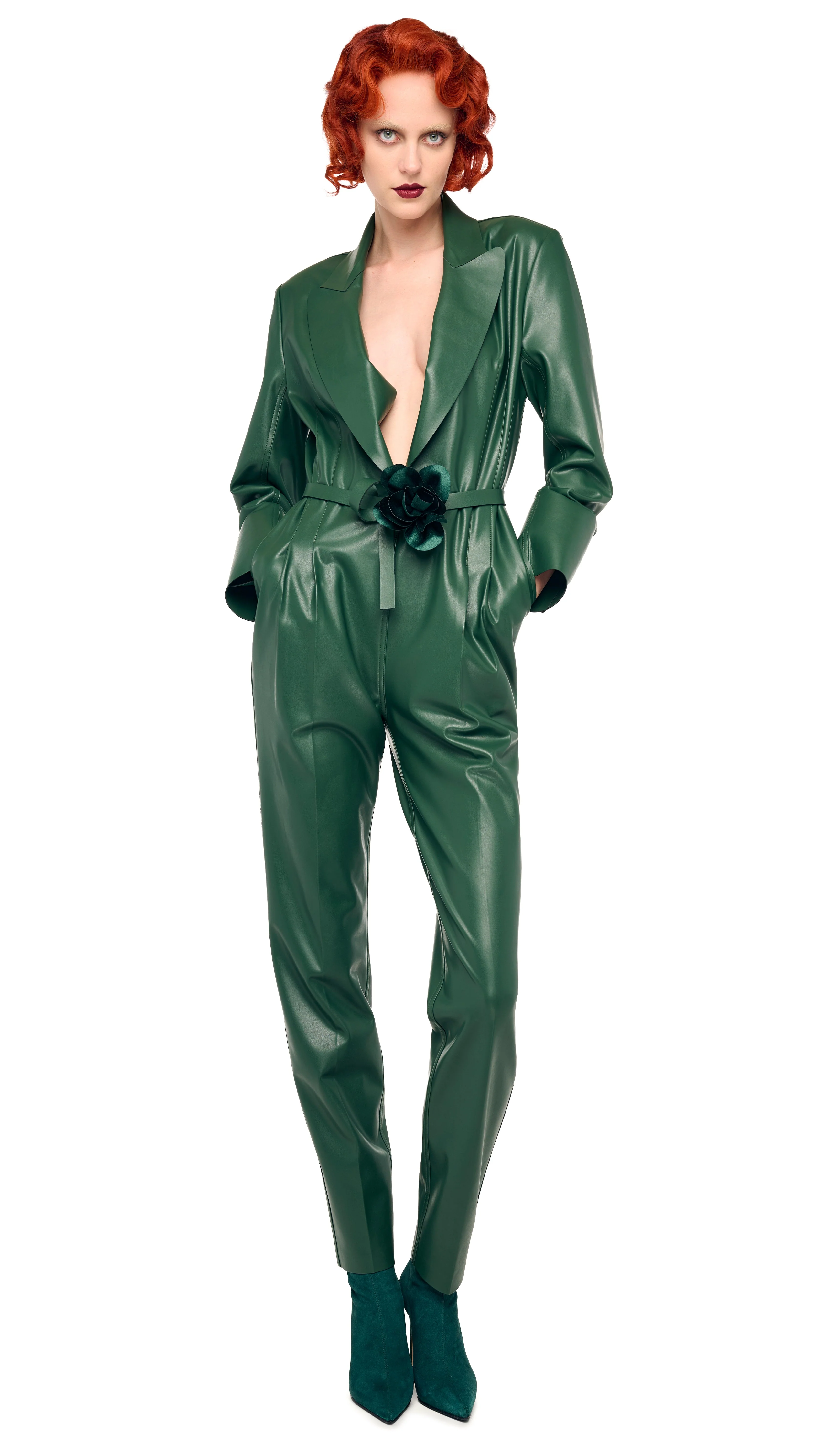 EASY FIT SINGLE BREASTED TAPERED LEG JUMPSUIT - Image 7