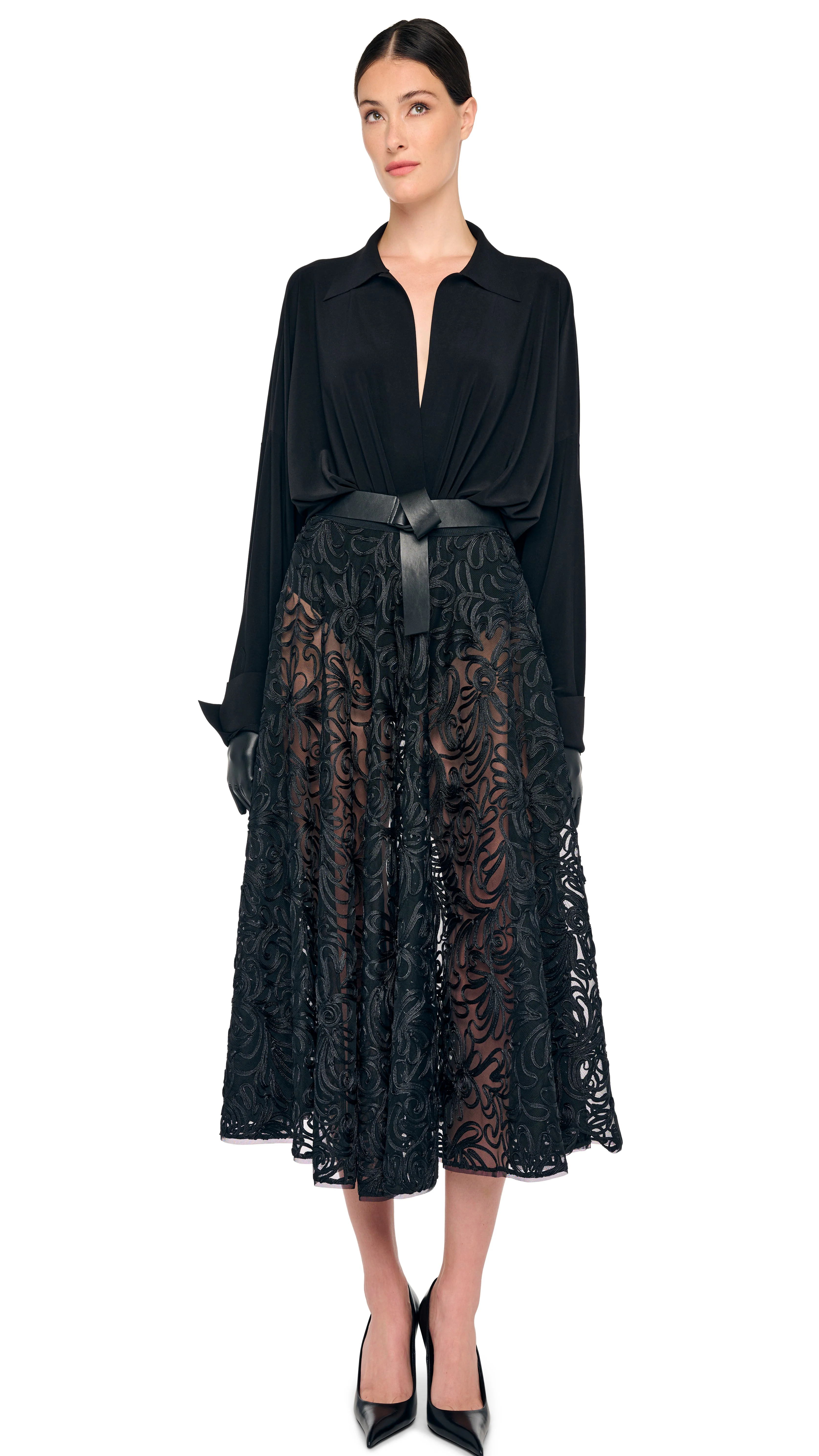 FLARED SKIRT TO MIDCALF