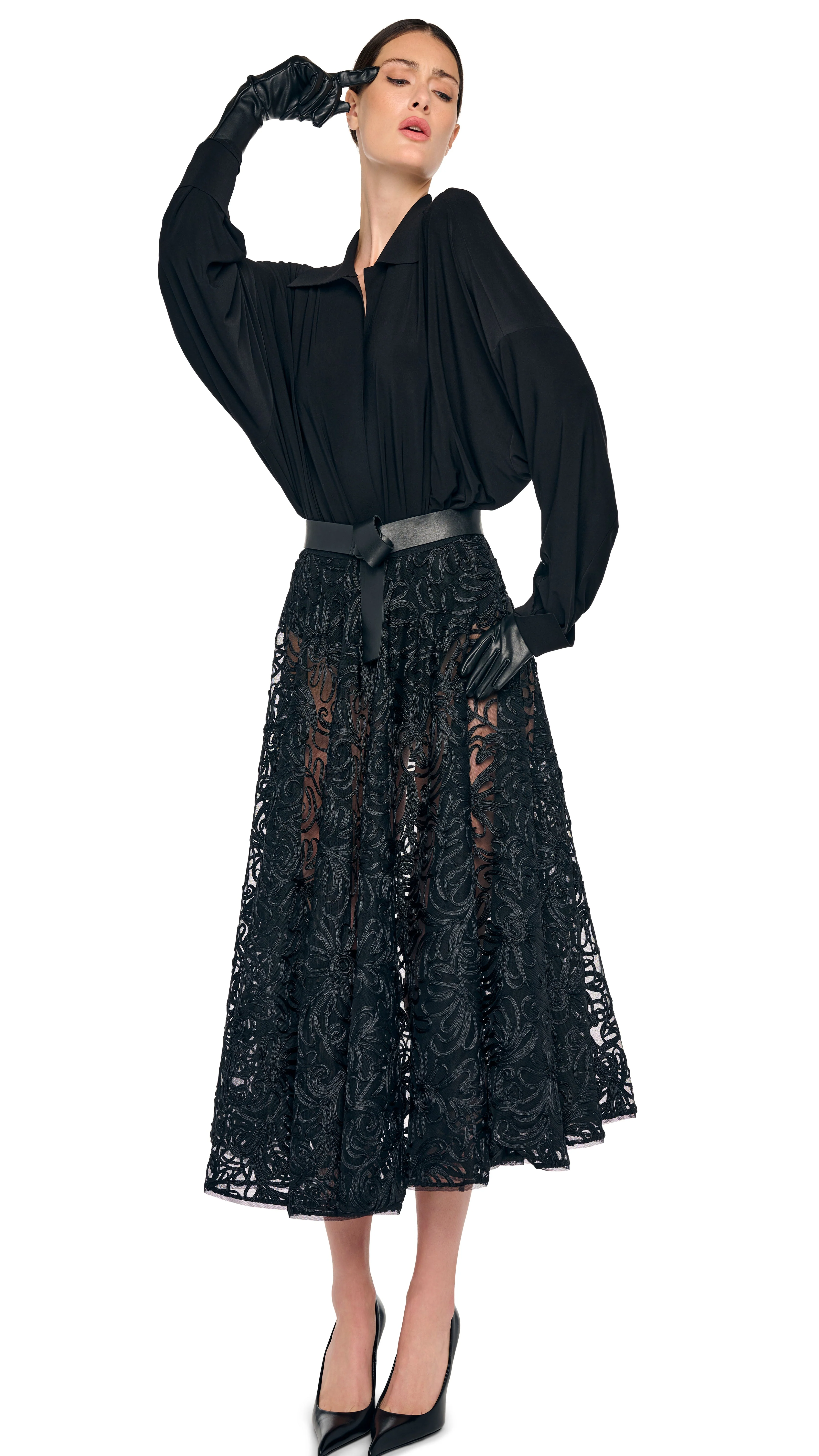 FLARED SKIRT TO MIDCALF - Image 4