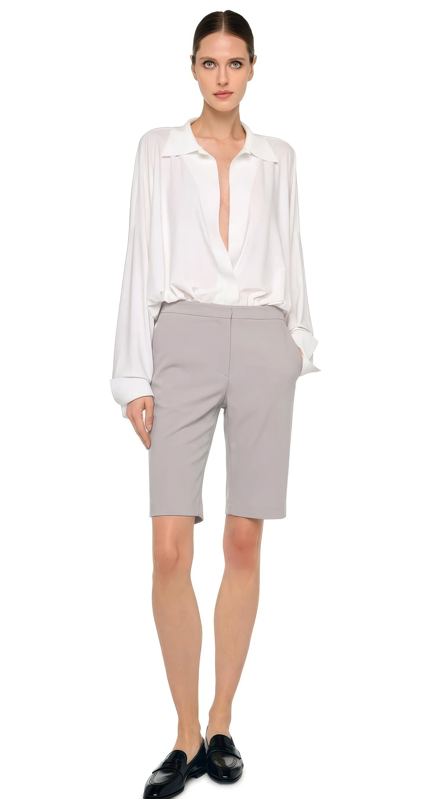 FLAT FRONT BERMUDA SHORT