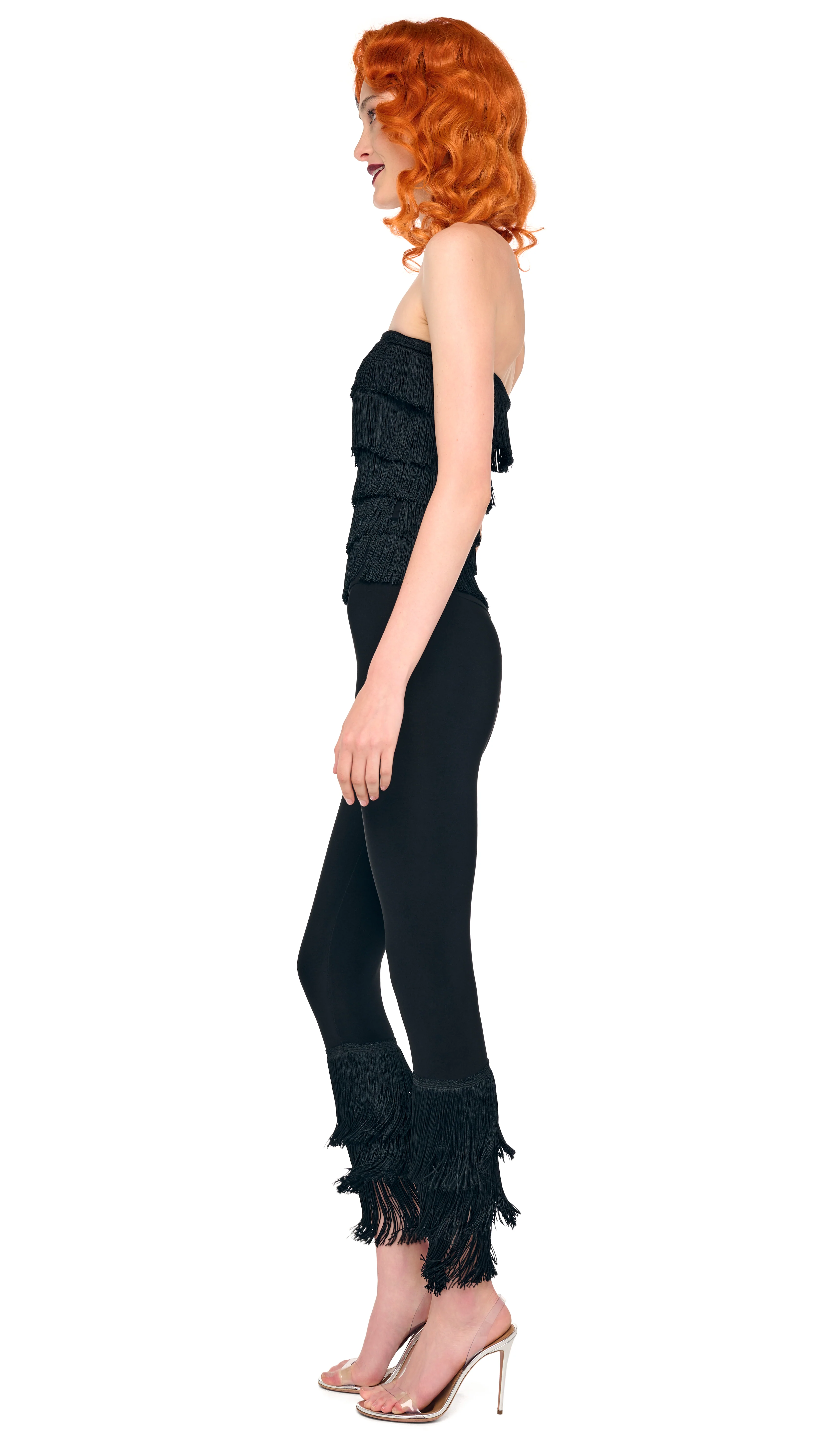 FRINGE HEM CROPPED LEGGING - Image 2