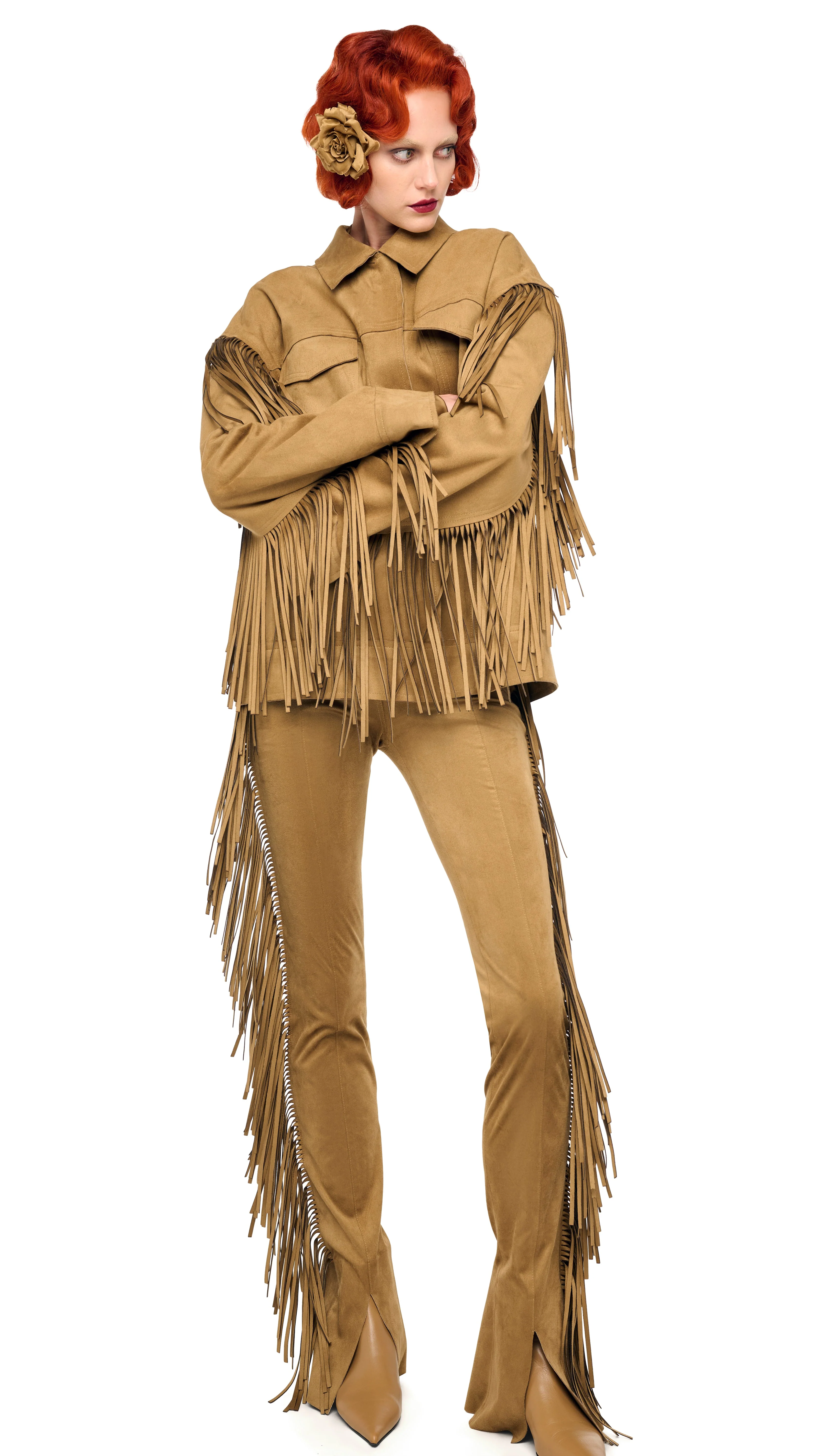 FRINGE SPAT JEANS - Image 7