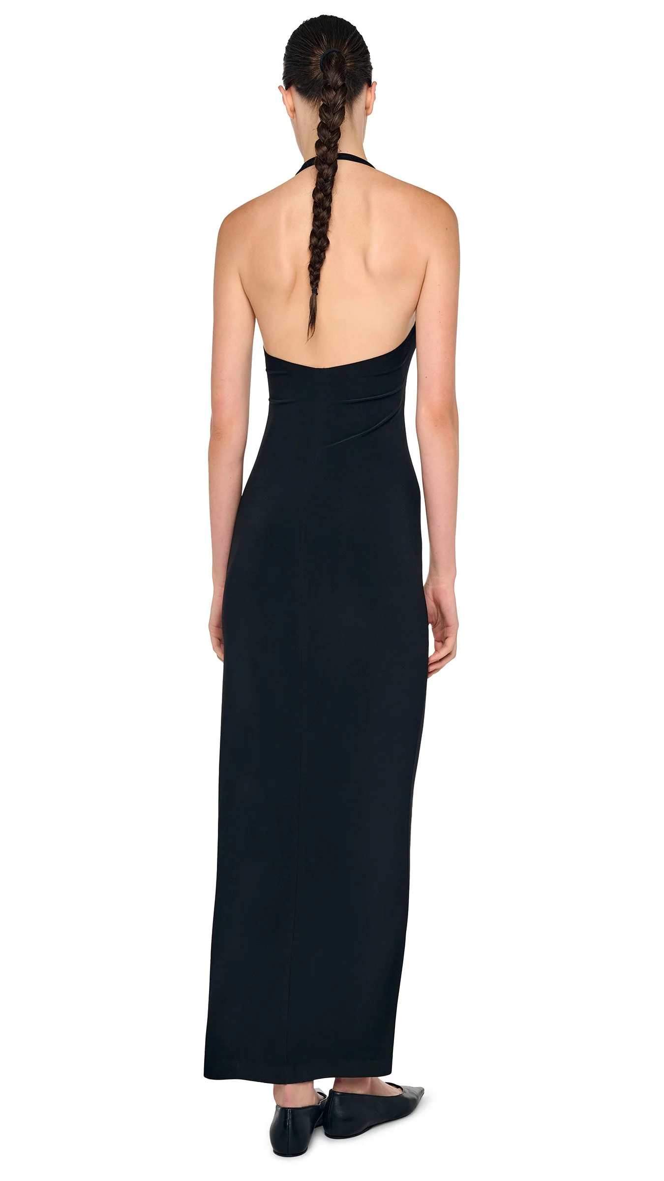 HALTER LONG DRESS W/ SIDE SLIT - Image 3