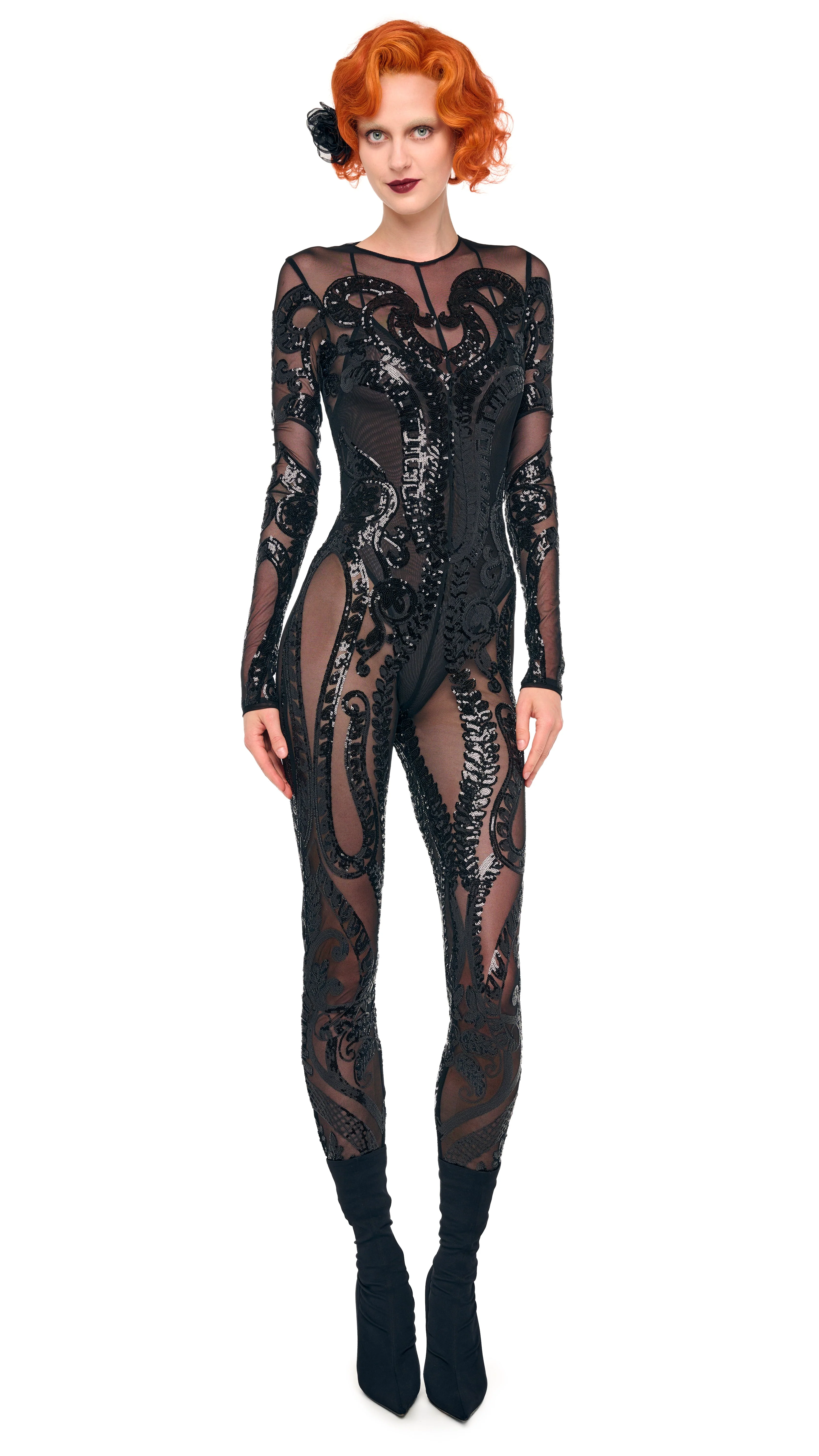 LONG SLEEVE CREW NECK CATSUIT