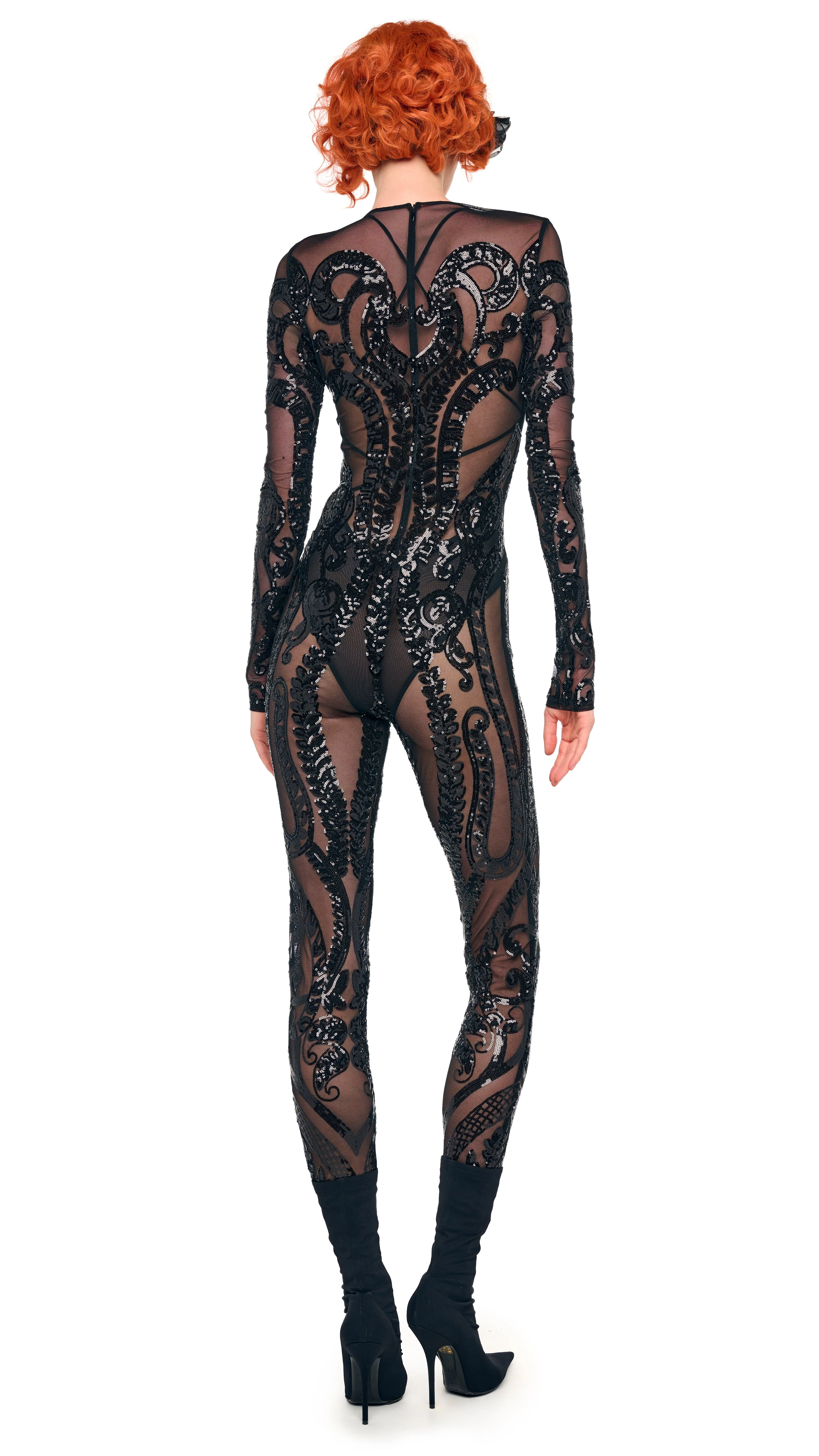 LONG SLEEVE CREW NECK CATSUIT - Image 3