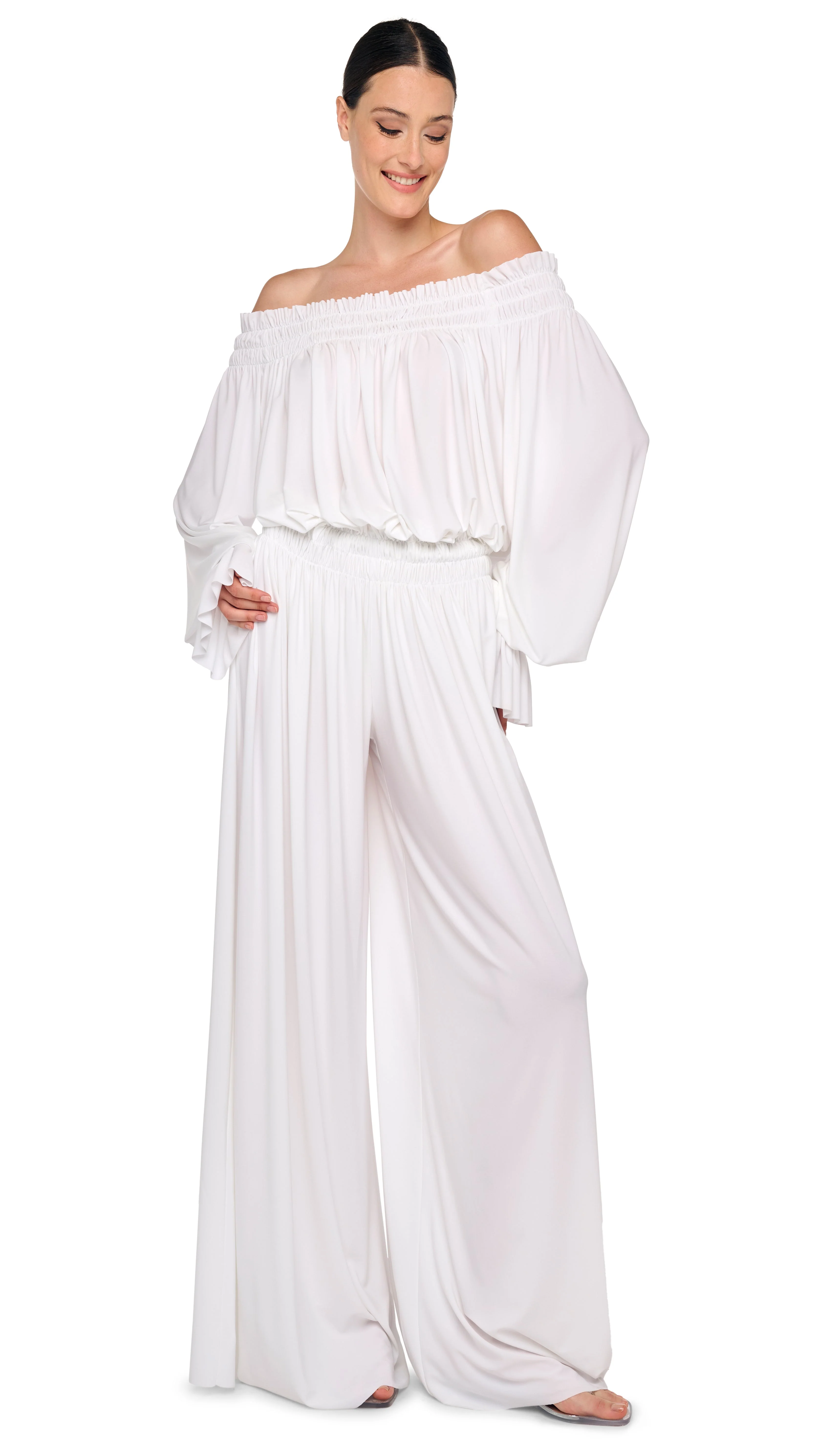 LONG SLEEVE PEASANT BODYSUIT - Image 7