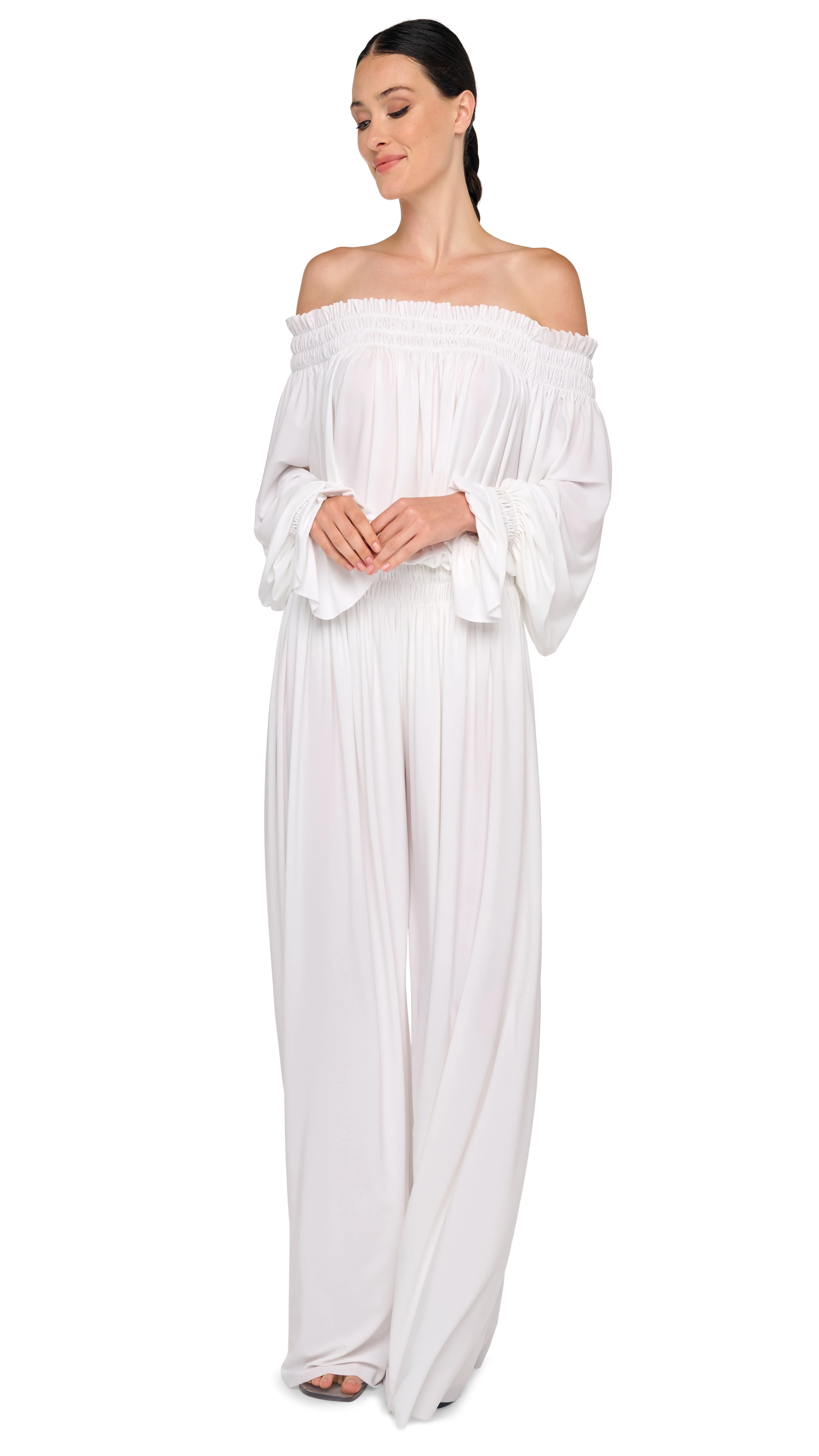 LONG SLEEVE PEASANT BODYSUIT - Image 8