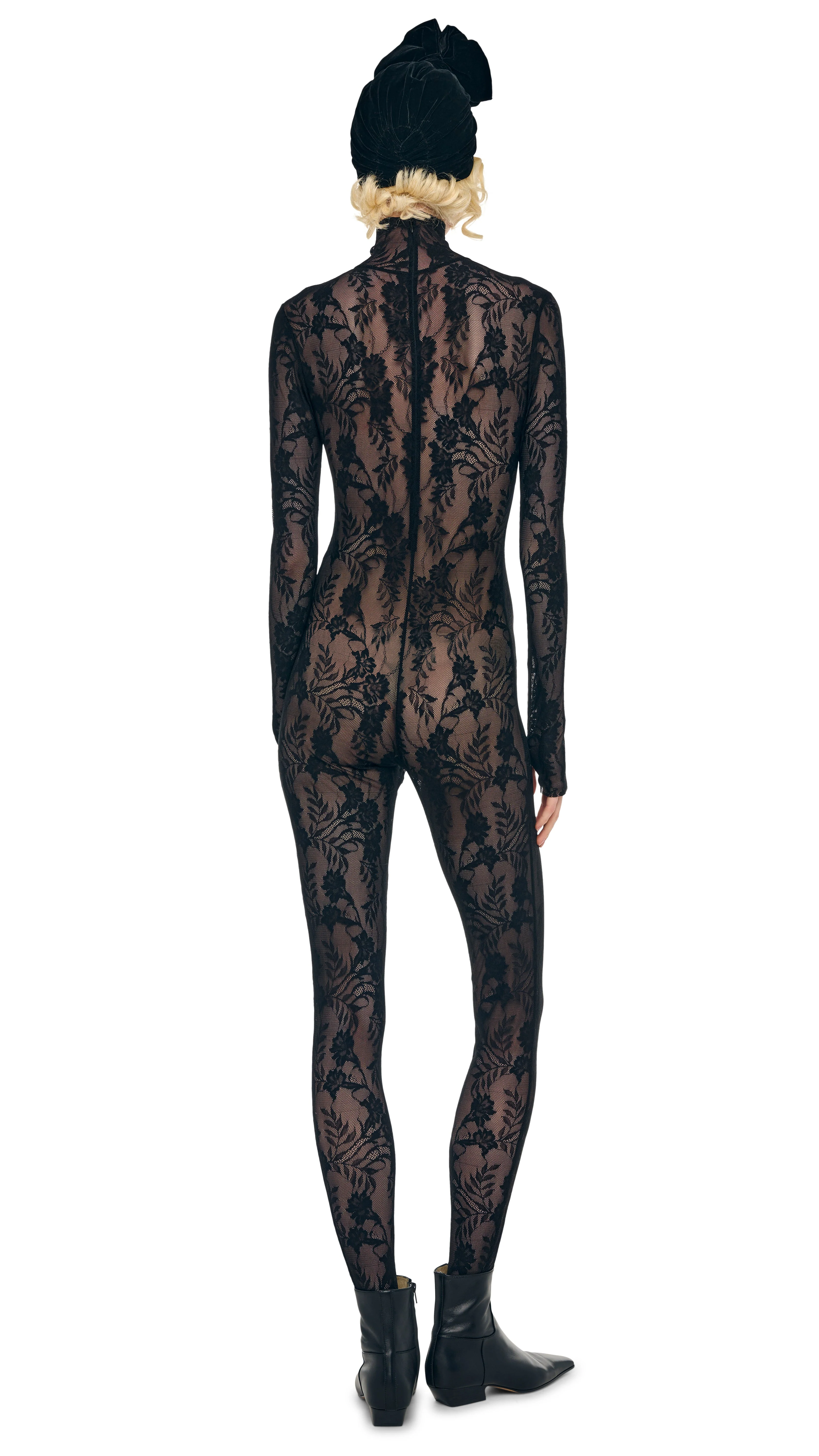 LONG SLEEVE SLIM FIT TURTLE CATSUIT W/ FOOTIE - Image 3
