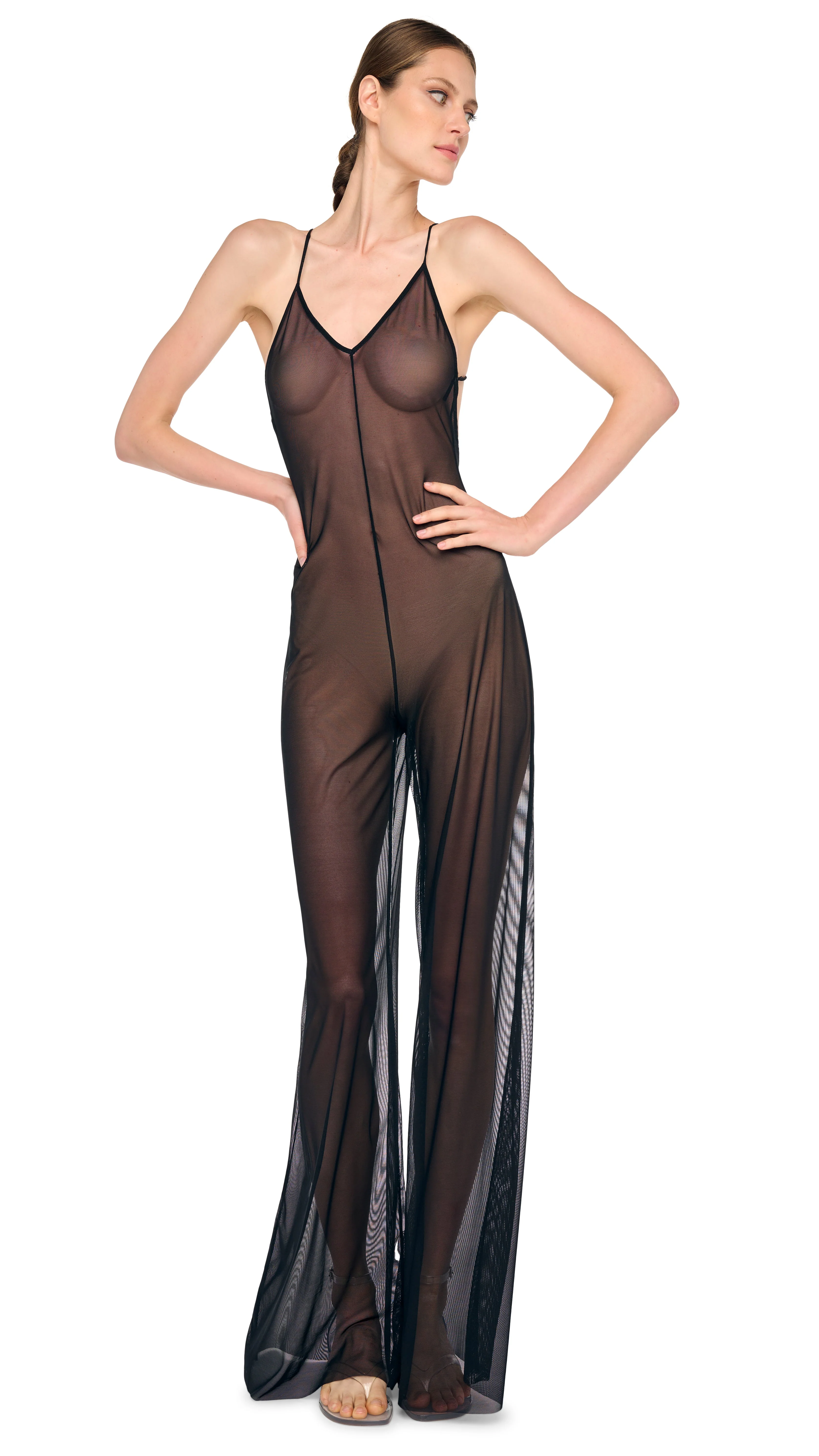 LOW BACK FARA SLIP JUMPSUIT - Image 5