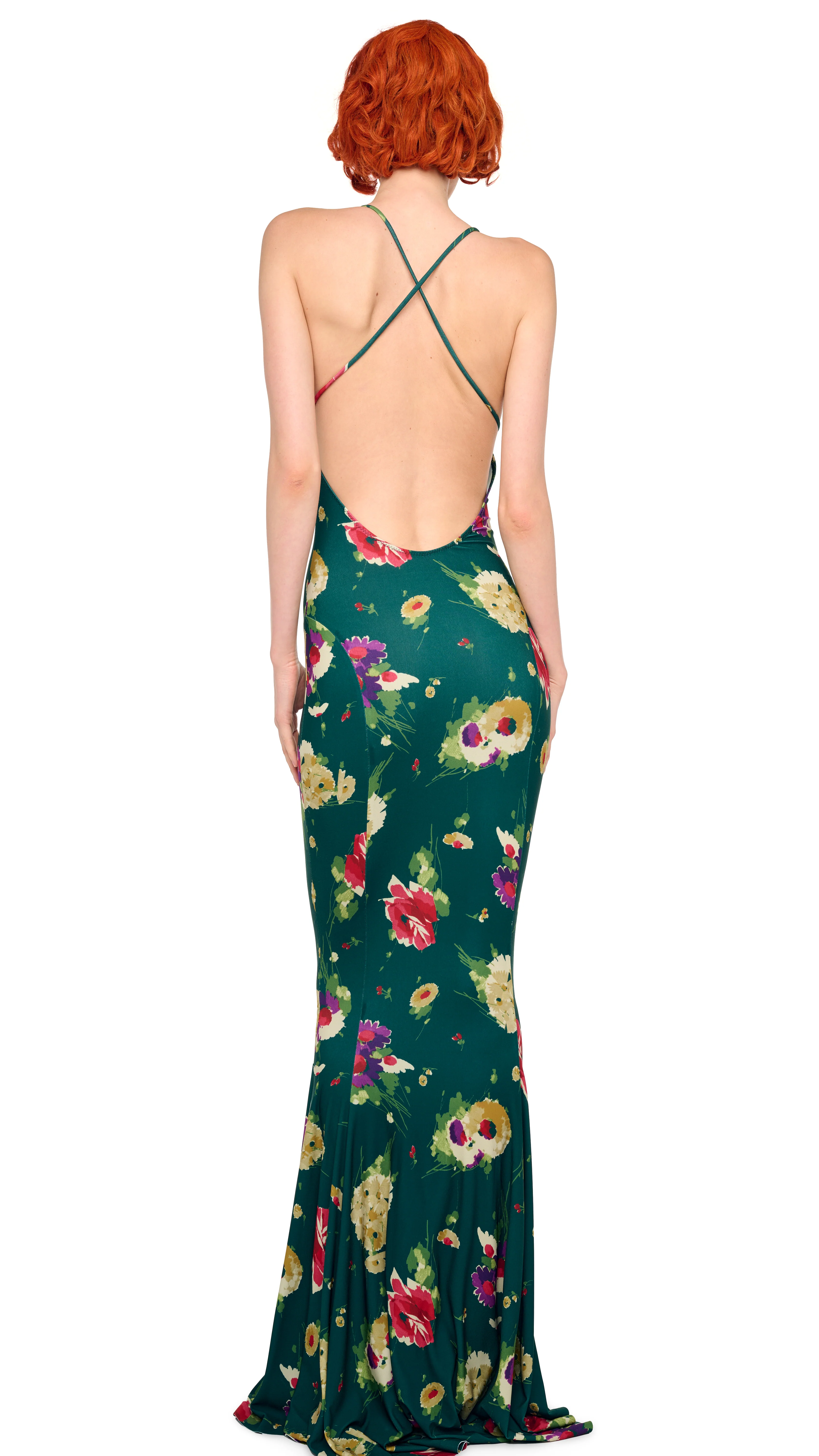 LOW BACK SLIP FISHTAIL GOWN - Image 4