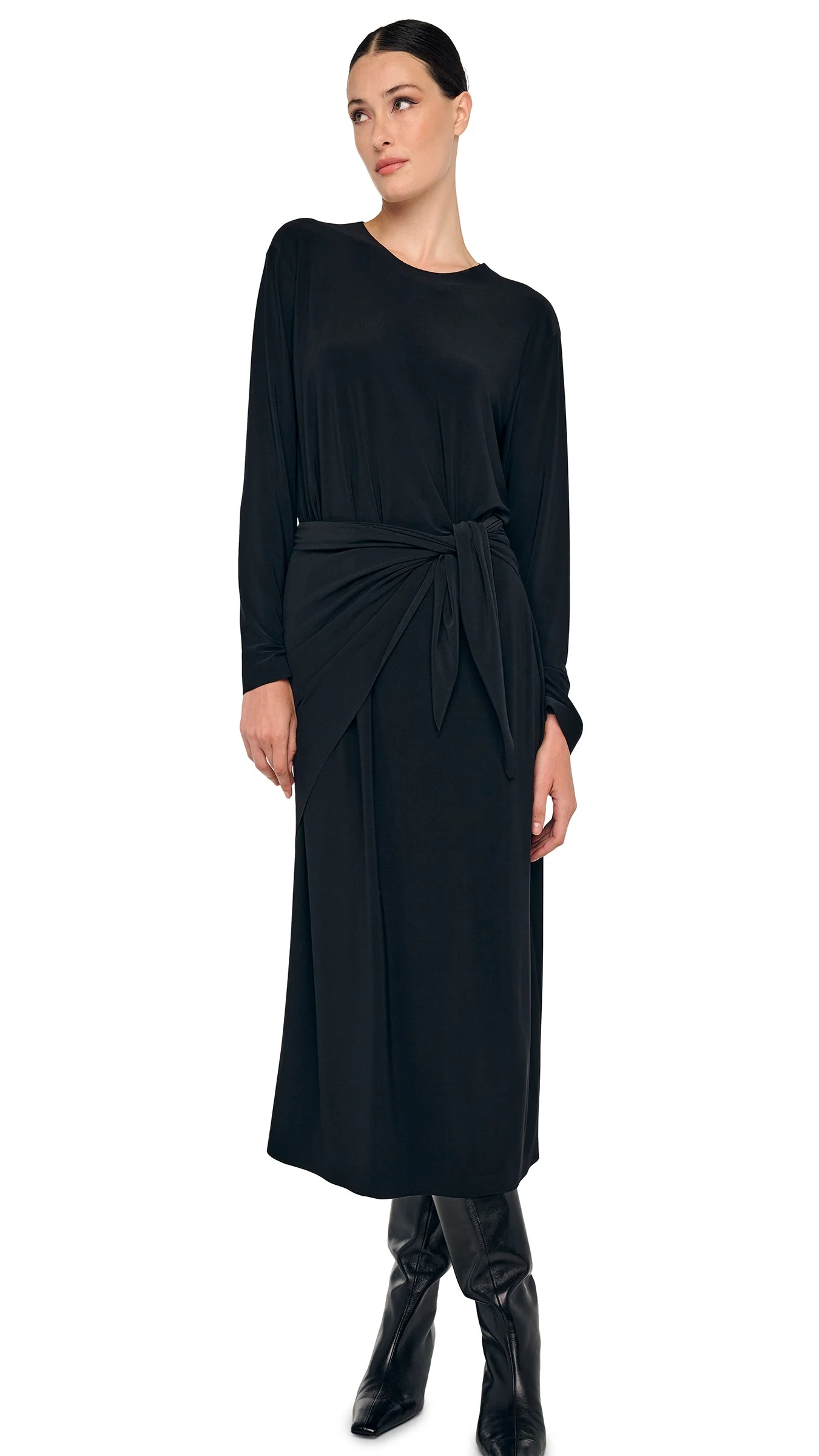 OVERSIZED LONG SLEEVE DRESS TO MIDCALF - Image 5