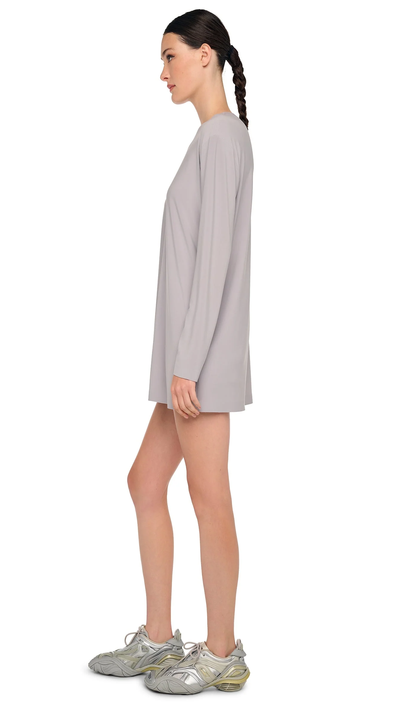OVERSIZED LONG SLEEVE MINI DRESS - Image 2