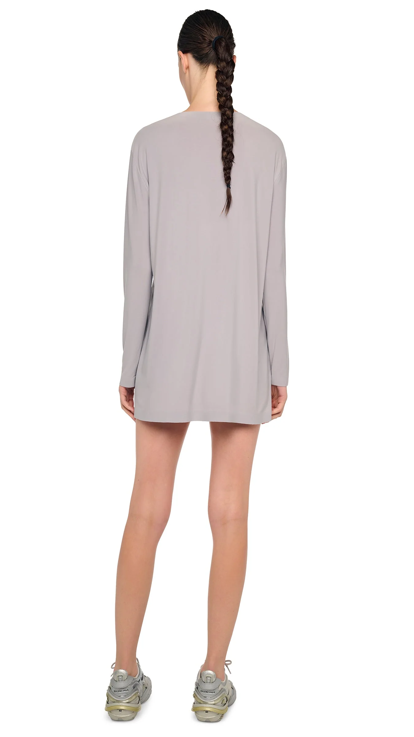 OVERSIZED LONG SLEEVE MINI DRESS - Image 3