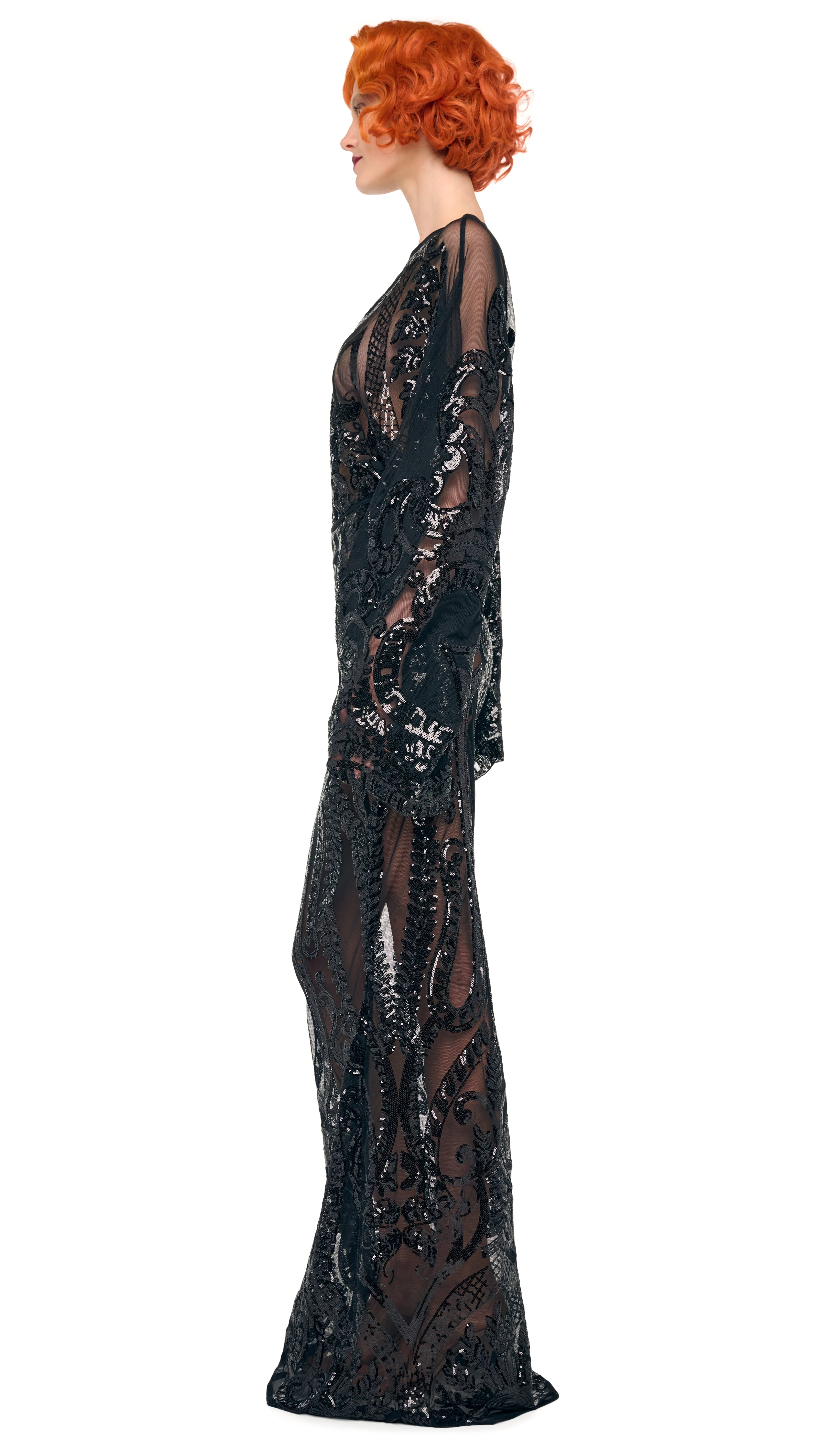 REVERSE OBIE BODYSUIT W/ LONG SLEEVE - Image 2