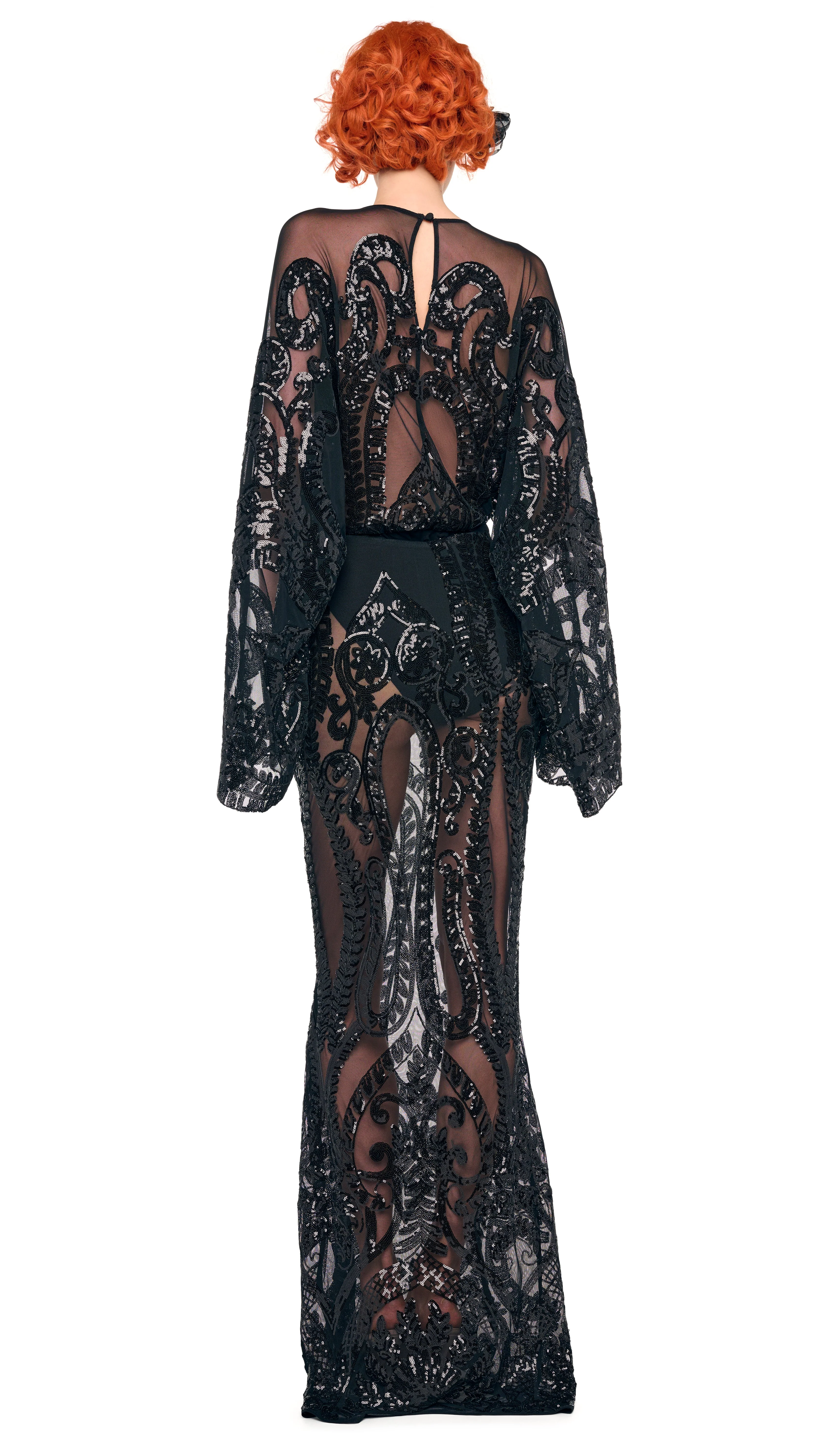 REVERSE OBIE BODYSUIT W/ LONG SLEEVE - Image 3