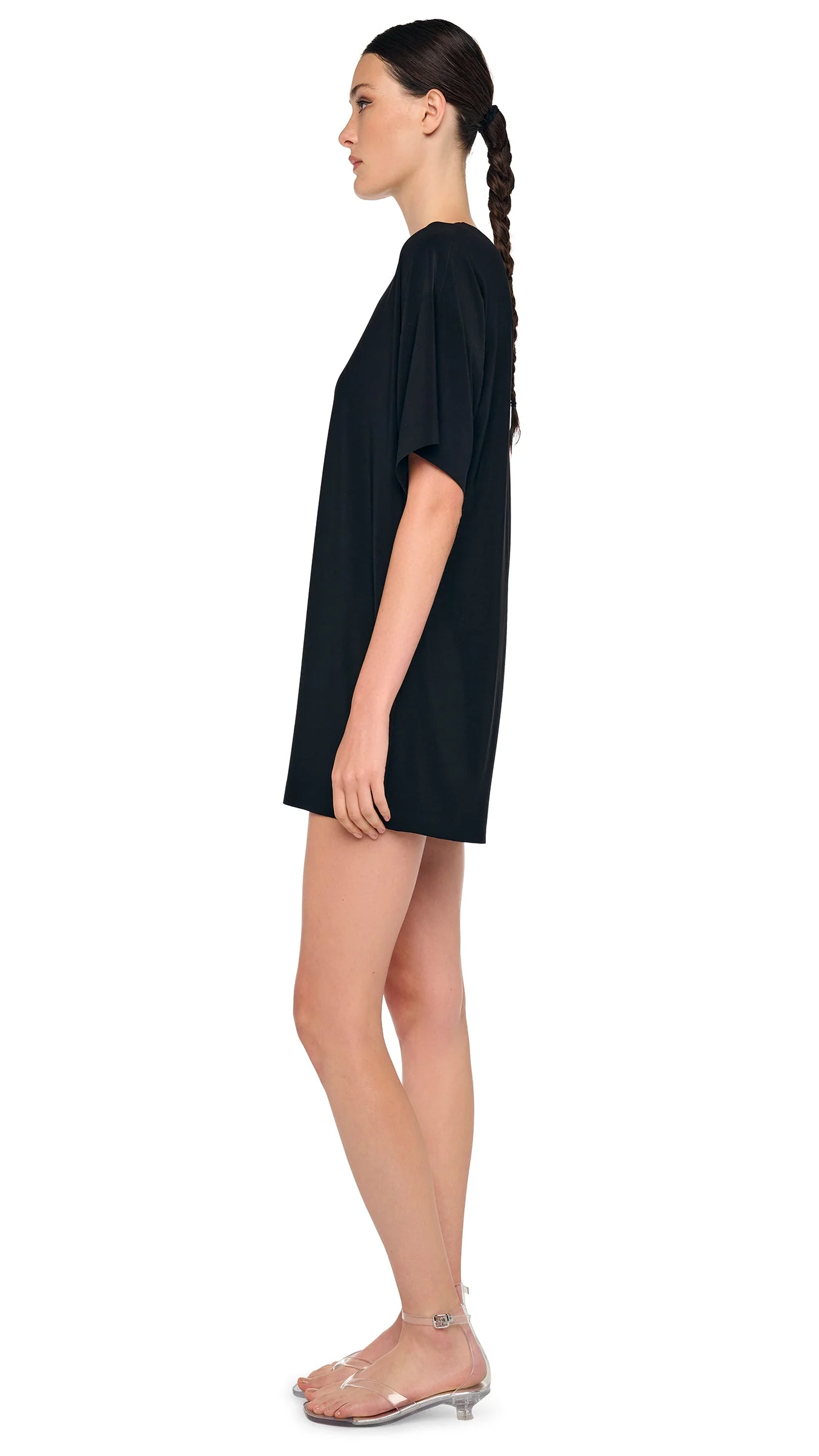 SHORT SLEEVE BOXY MINI DRESS - Image 2