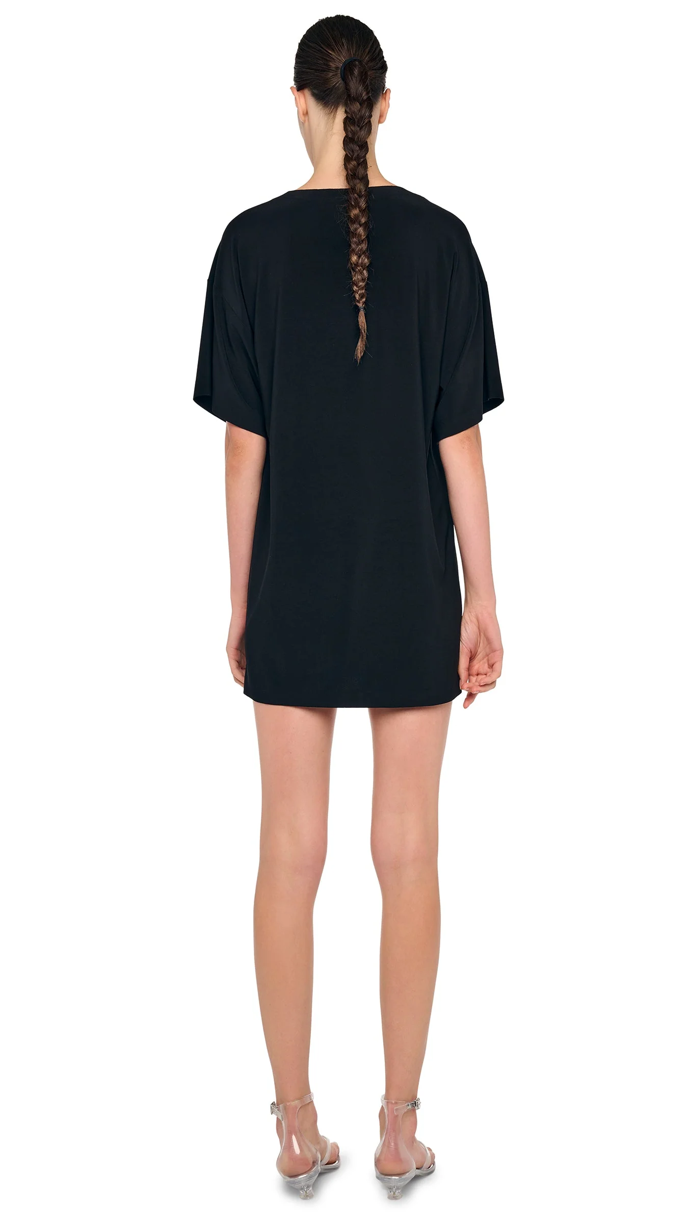 SHORT SLEEVE BOXY MINI DRESS - Image 3