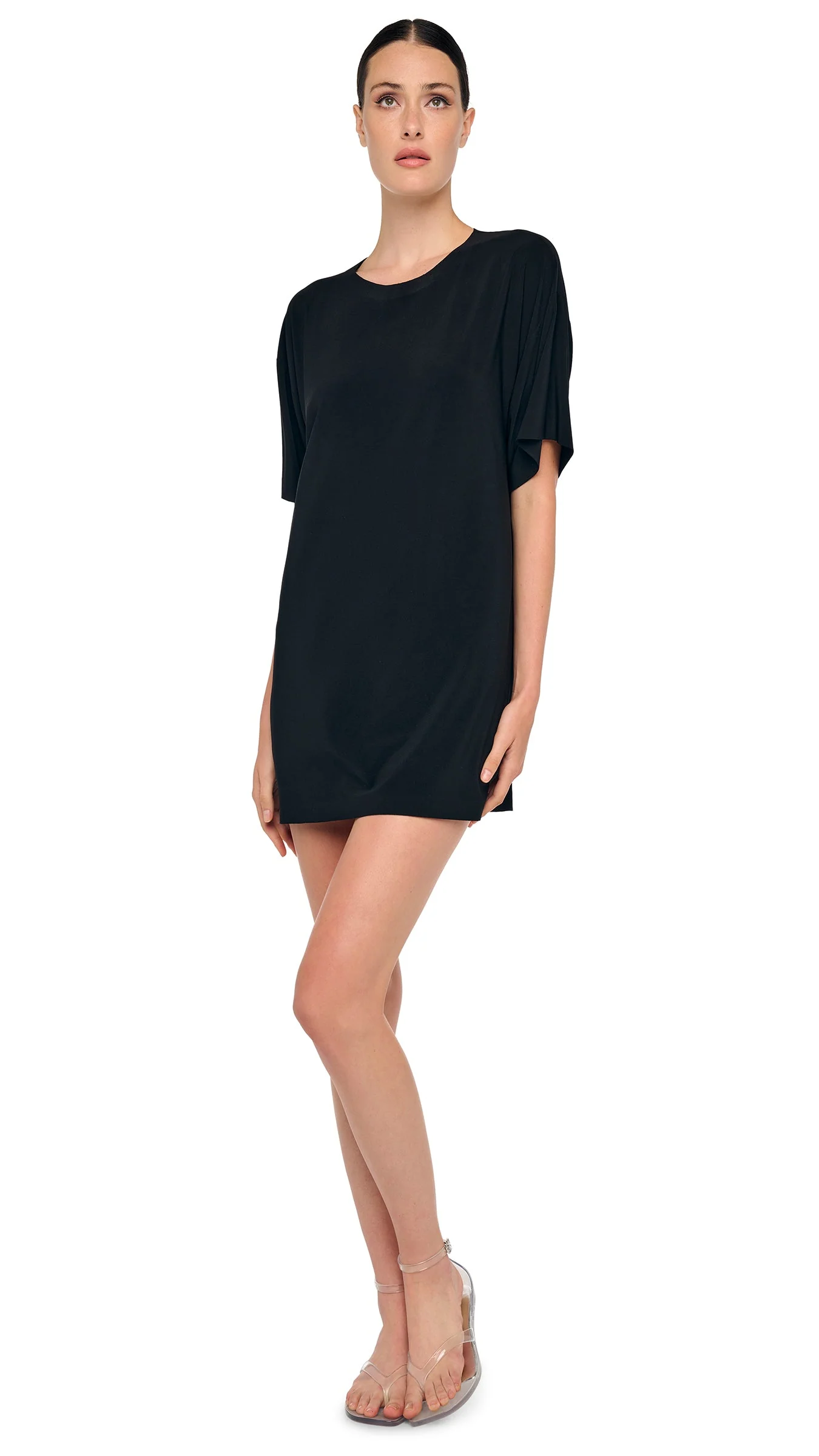 SHORT SLEEVE BOXY MINI DRESS - Image 5