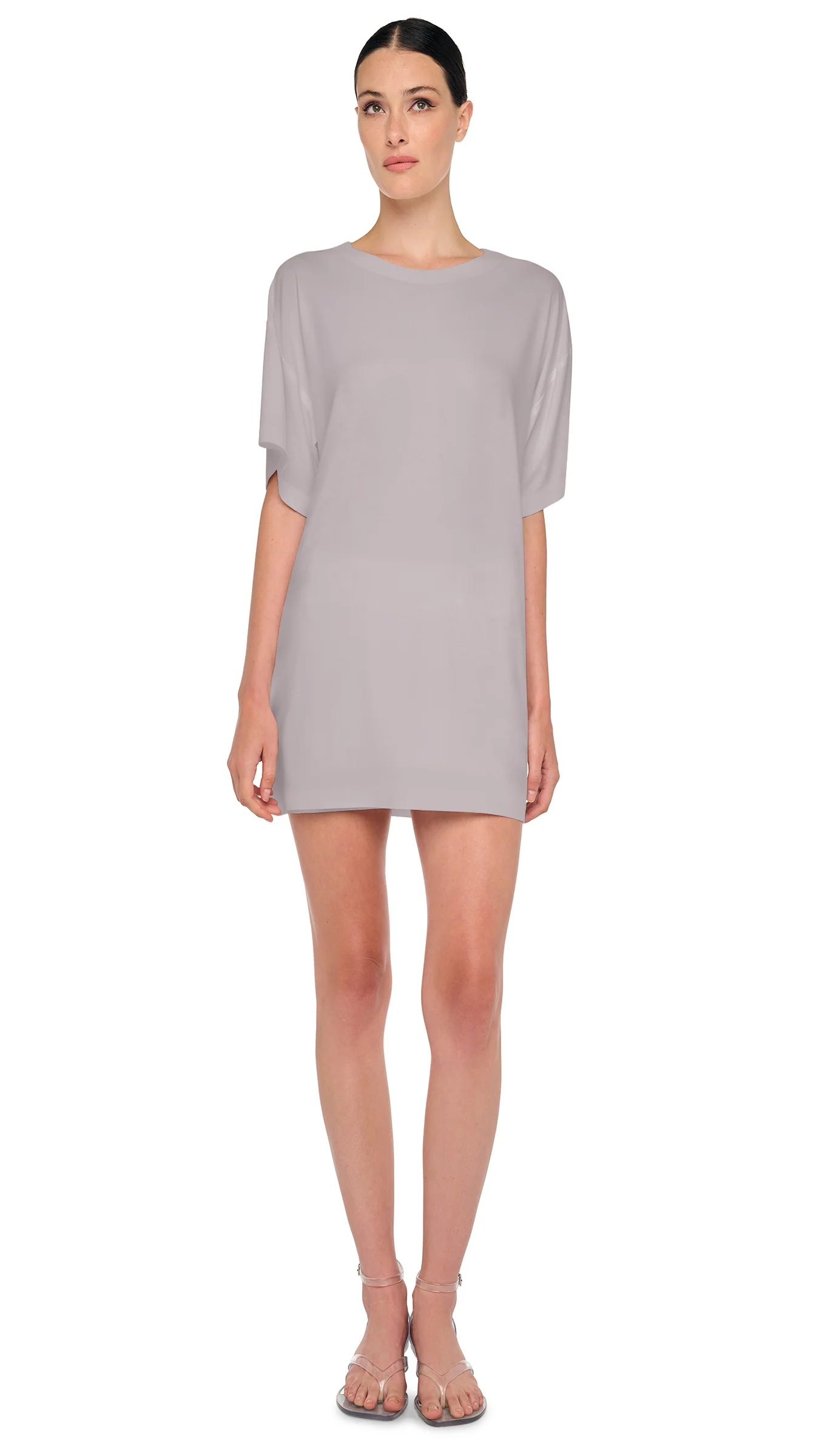 SHORT SLEEVE BOXY MINI DRESS
