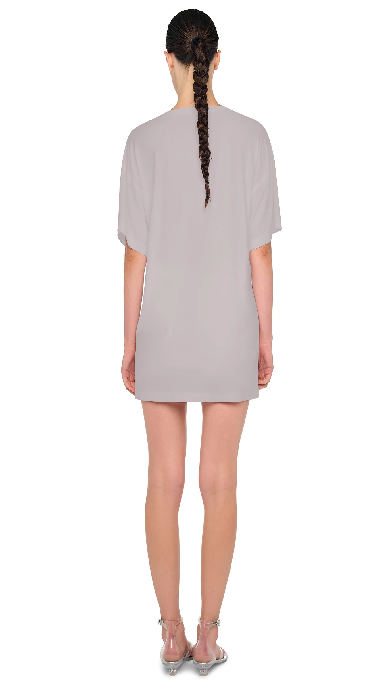 SHORT SLEEVE BOXY MINI DRESS - Image 3