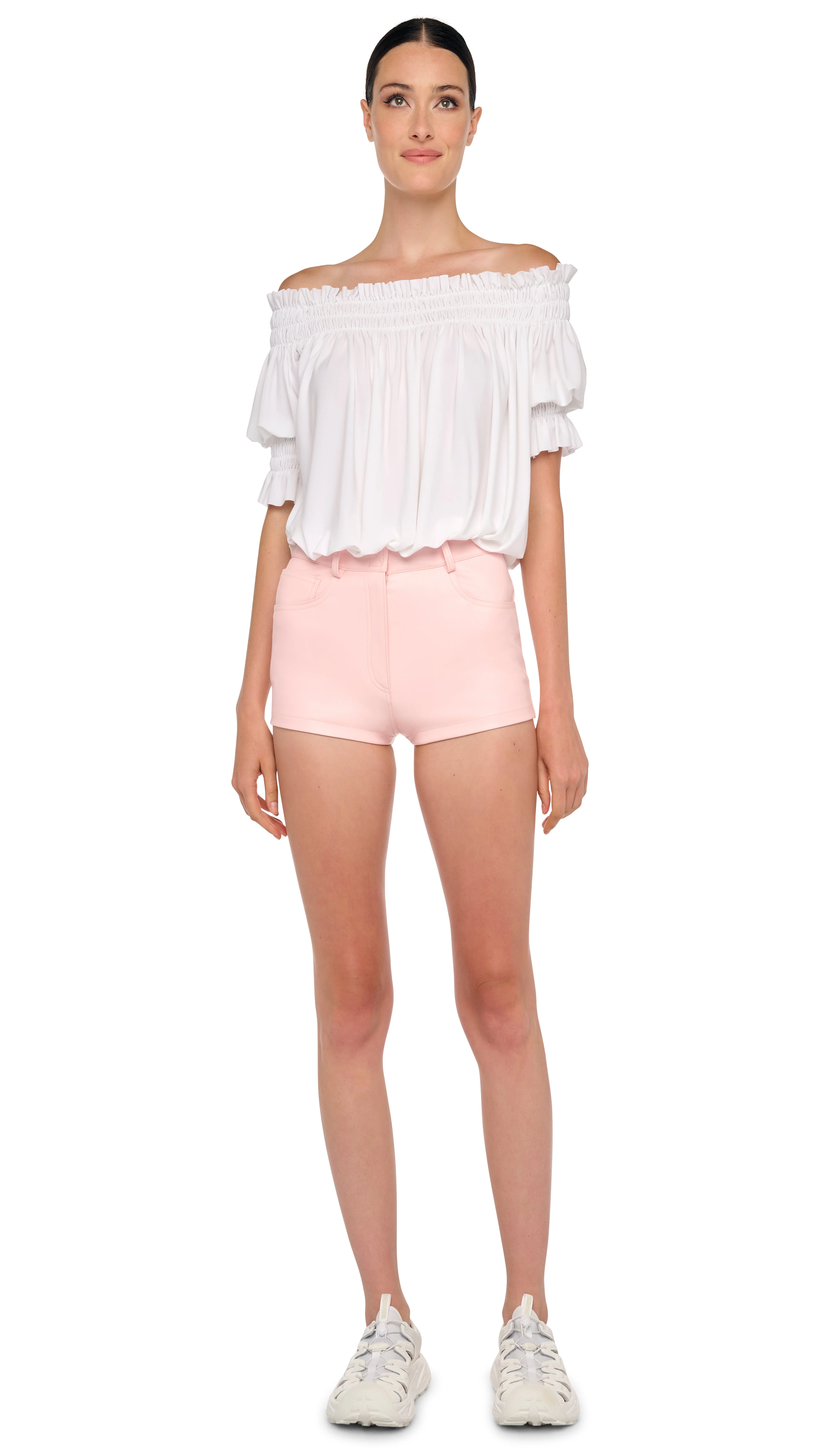 SHORT SLEEVE PEASANT BODYSUIT - Image 8