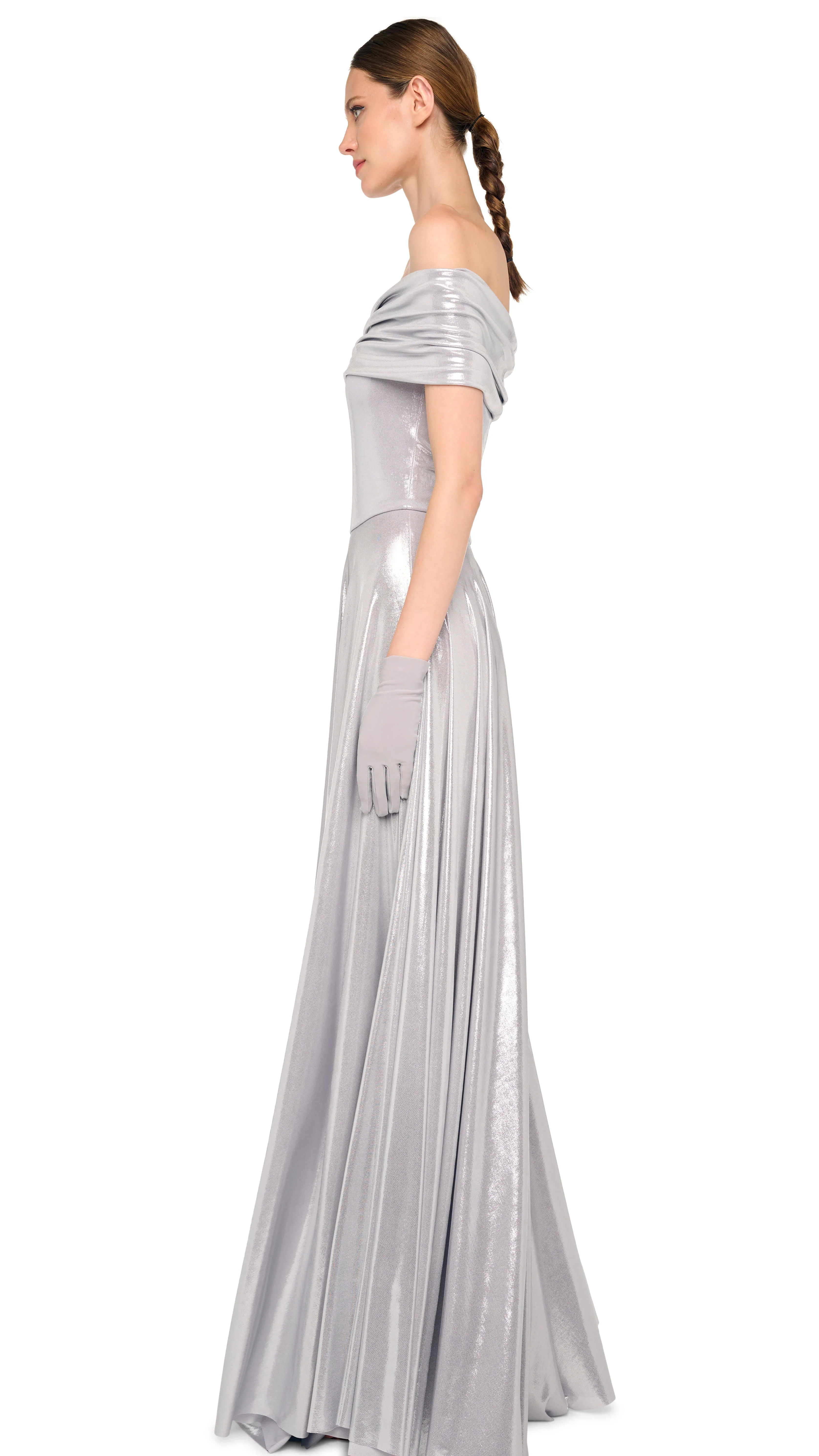 COWL FLARED GOWN - Image 2