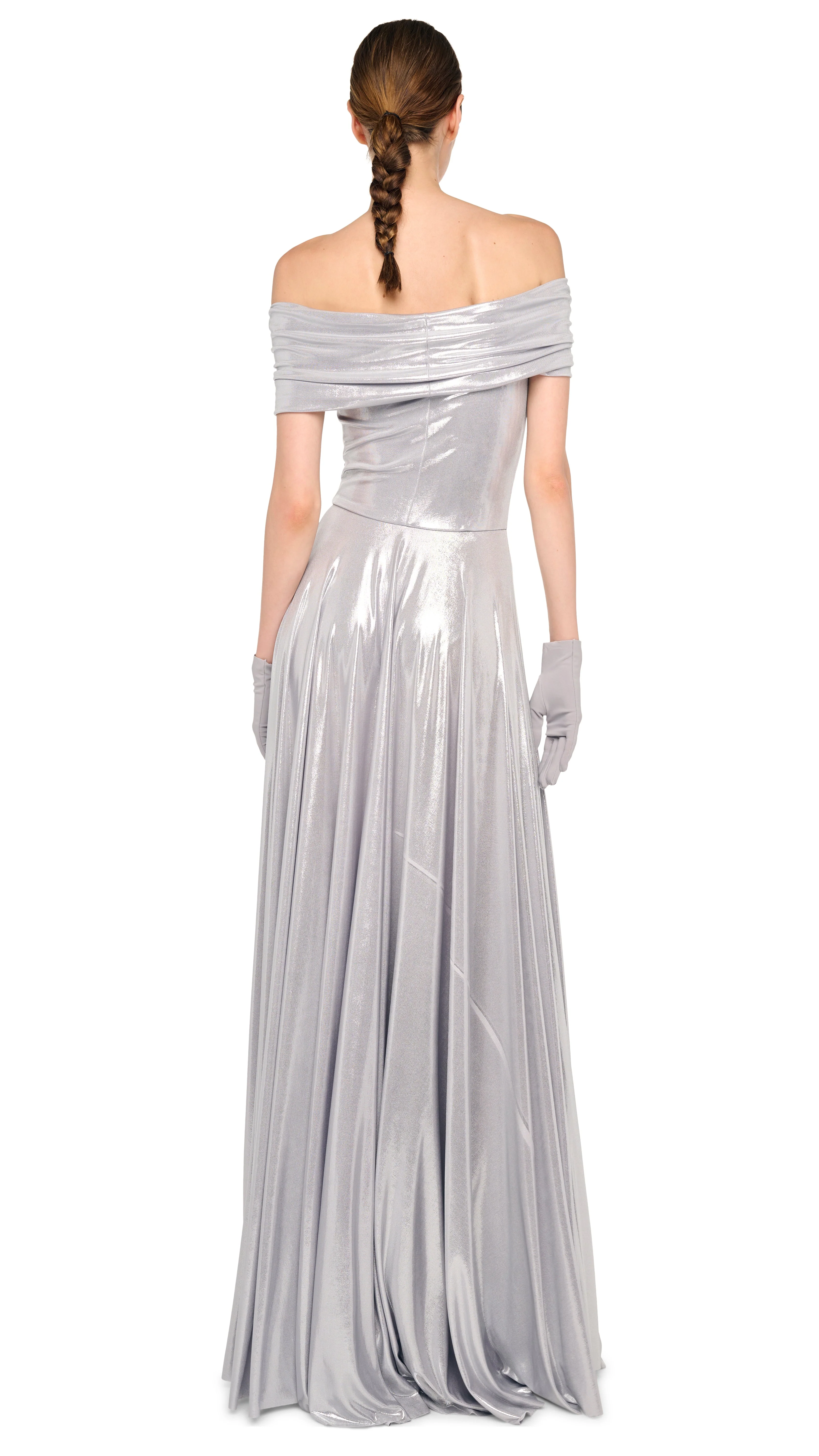 COWL FLARED GOWN - Image 3