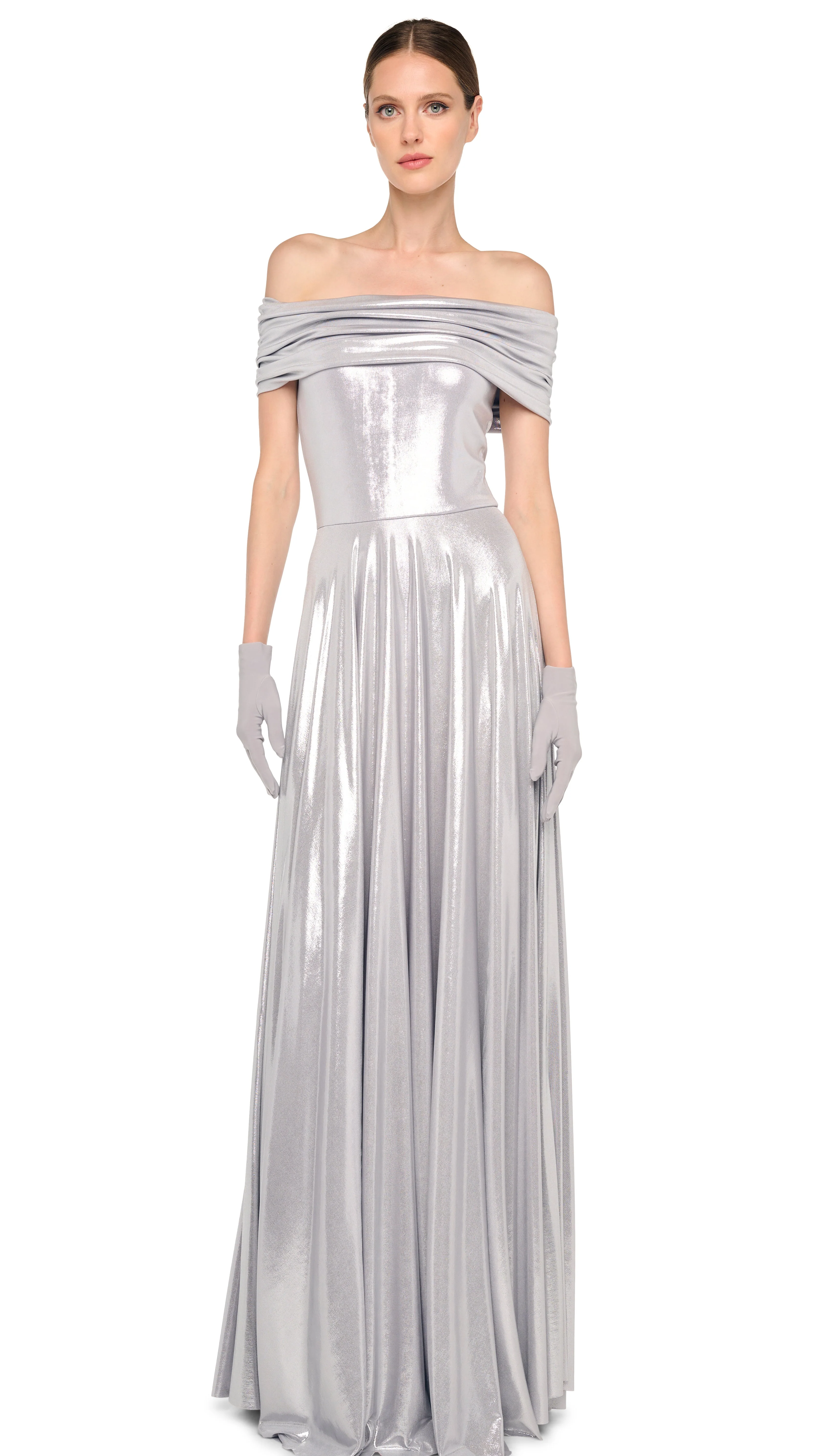 COWL FLARED GOWN - Image 4