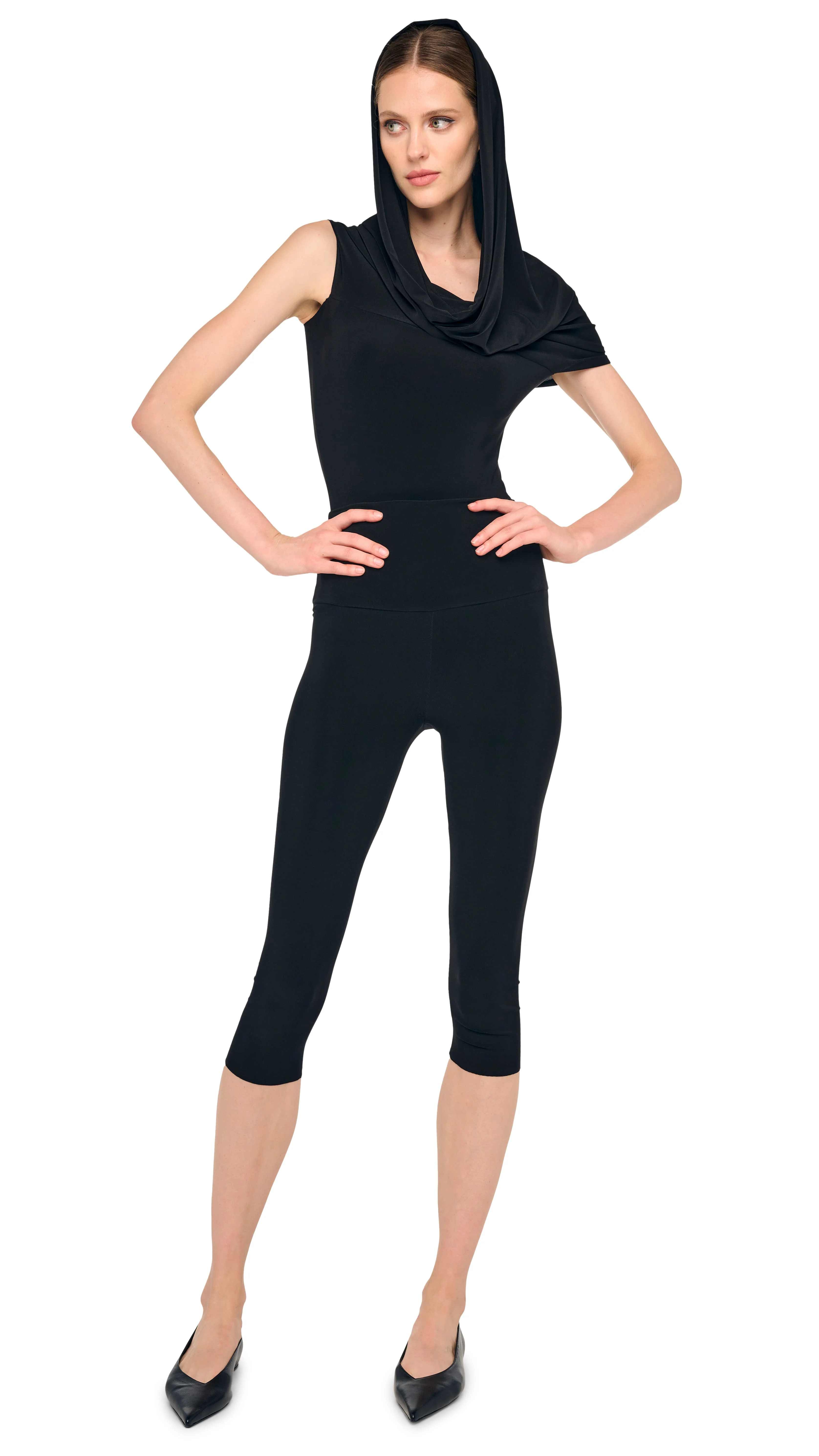COWL HOODED BODYSUIT - Image 4