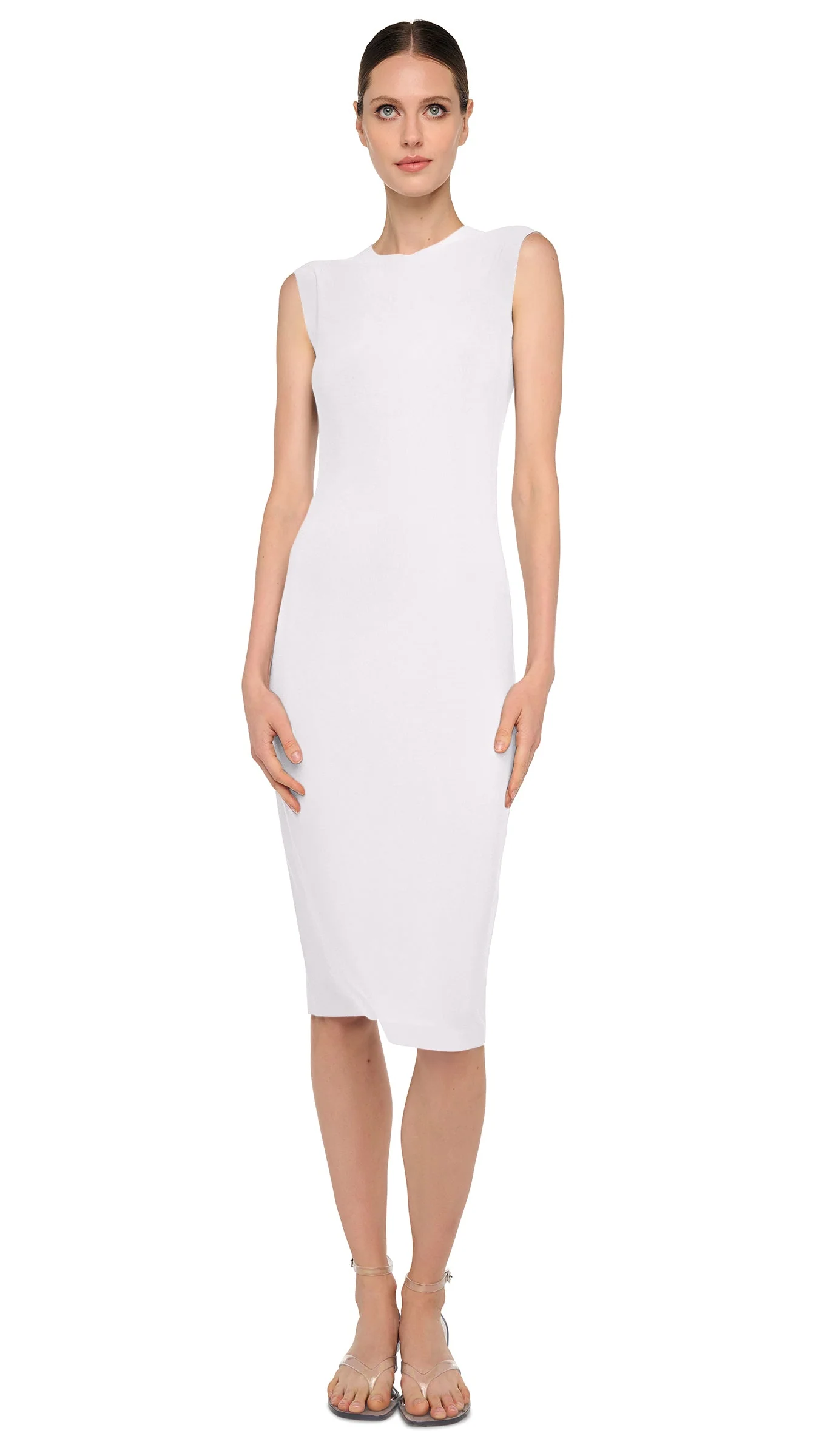 SLEEVELESS DRESS TO KNEE