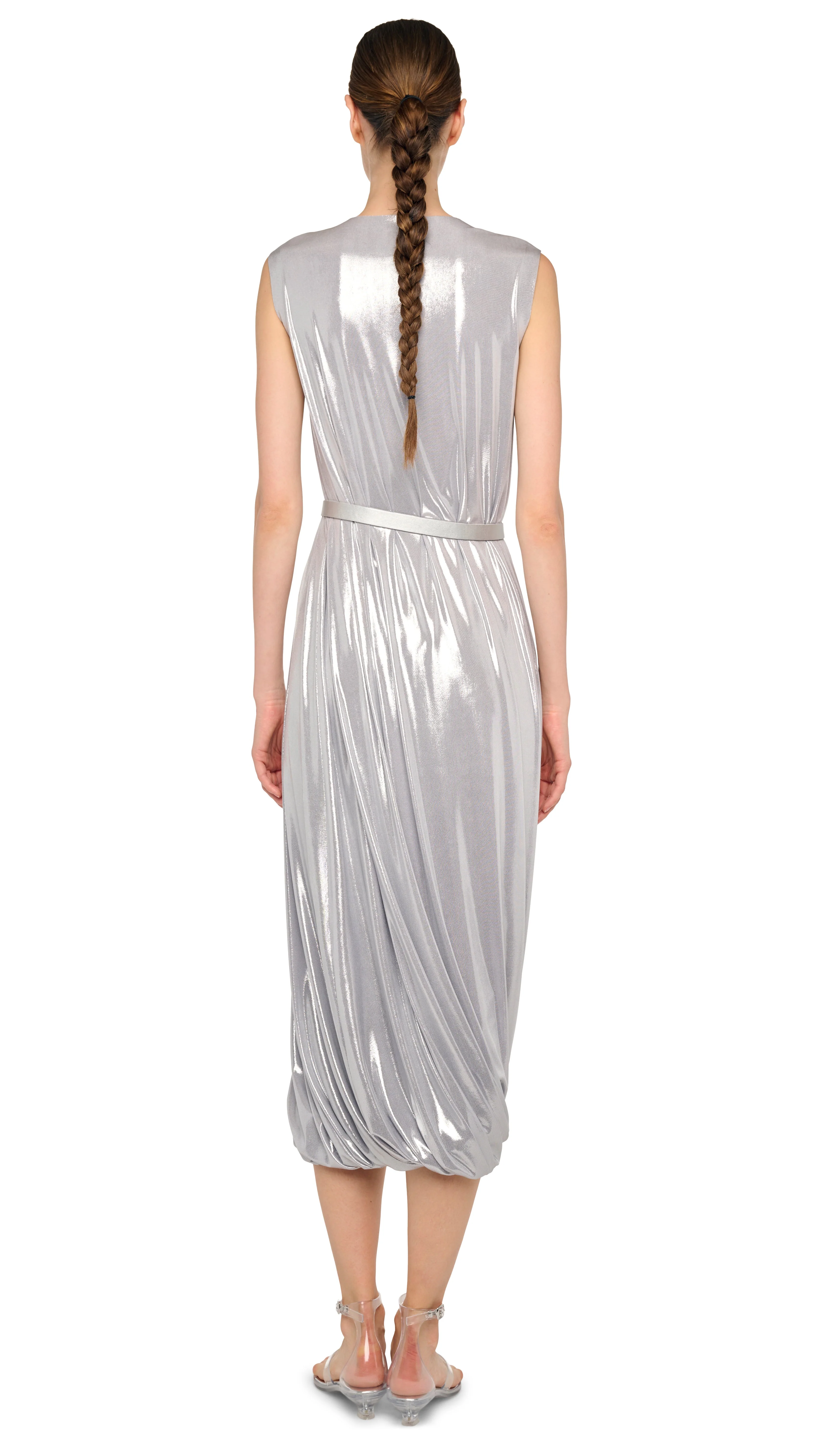 SLEEVELESS TWIST MIDCALF DRESS - Image 3