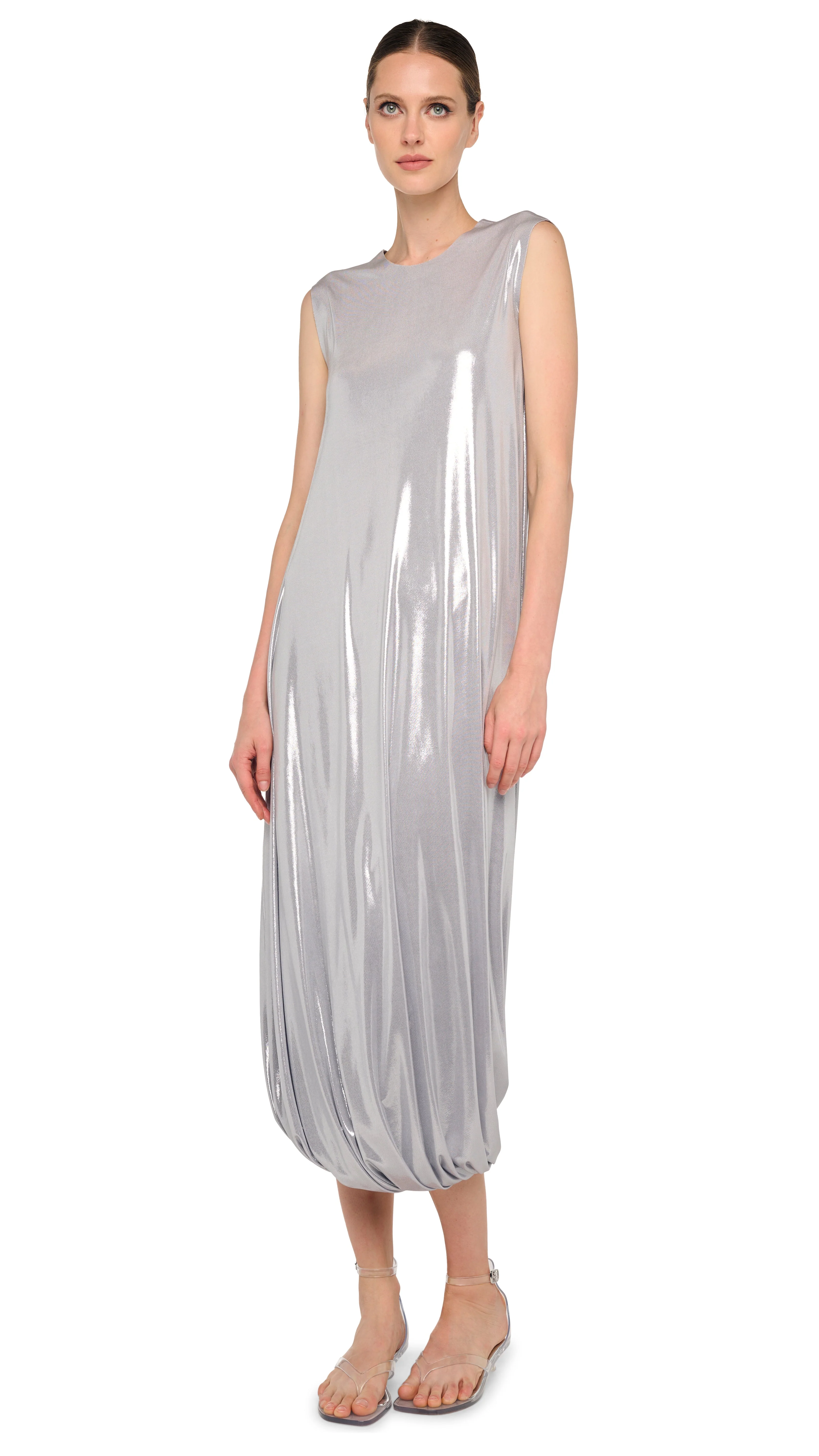 SLEEVELESS TWIST MIDCALF DRESS - Image 5