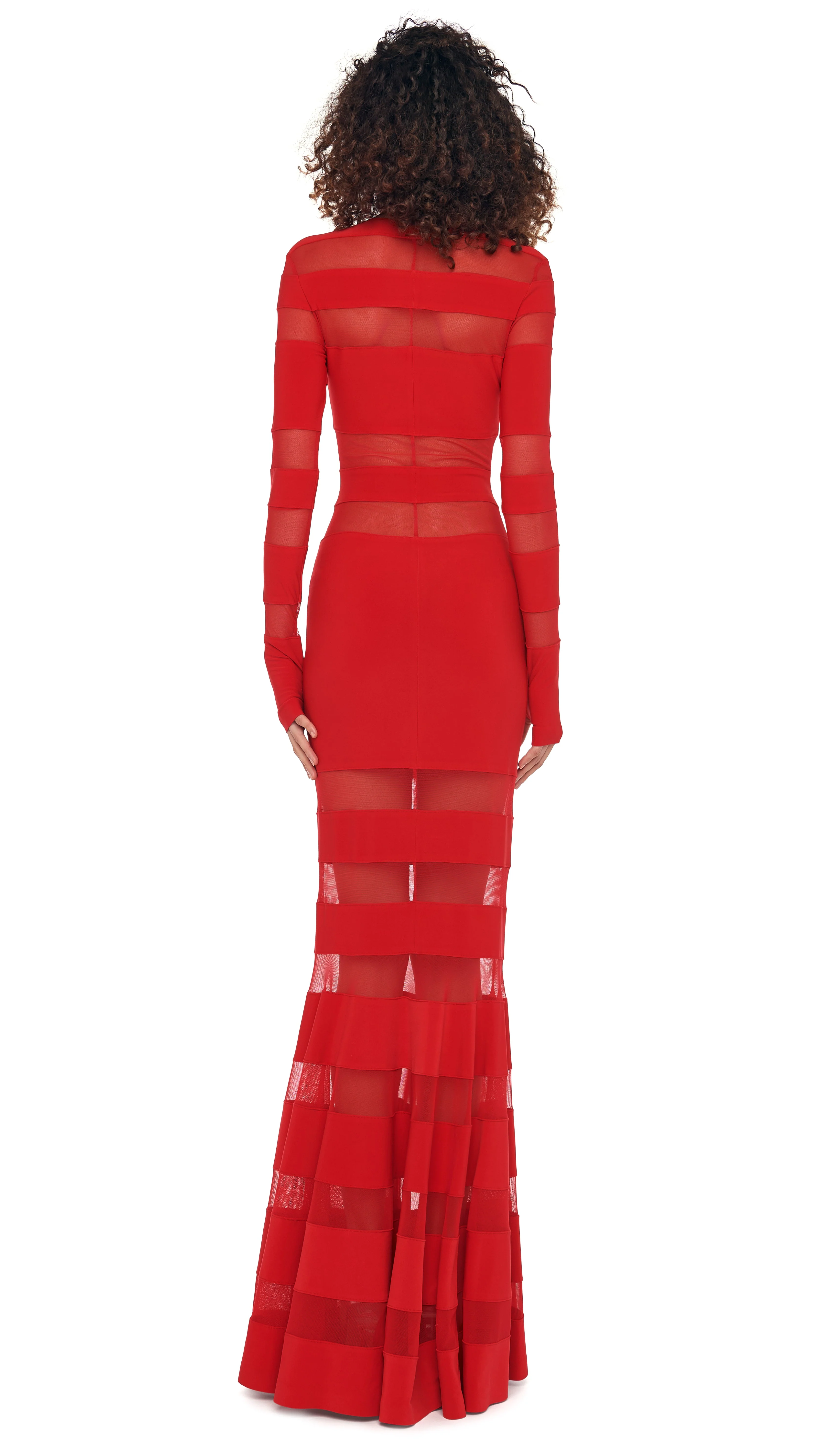 SPLICED DRESS FISHTAIL GOWN - Image 3