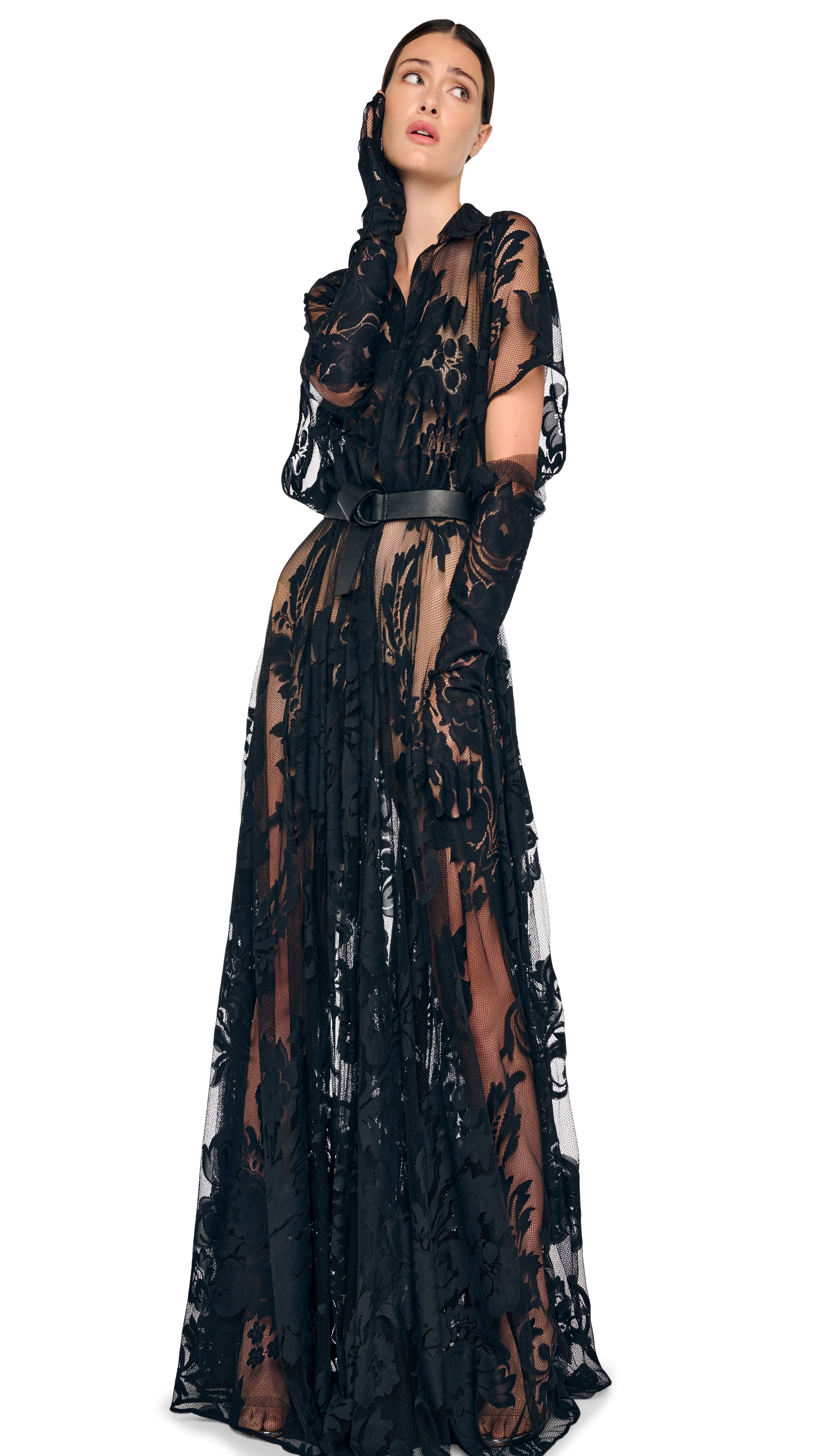 SUPER OS BF NK SHIRT FLARED GOWN - Image 6
