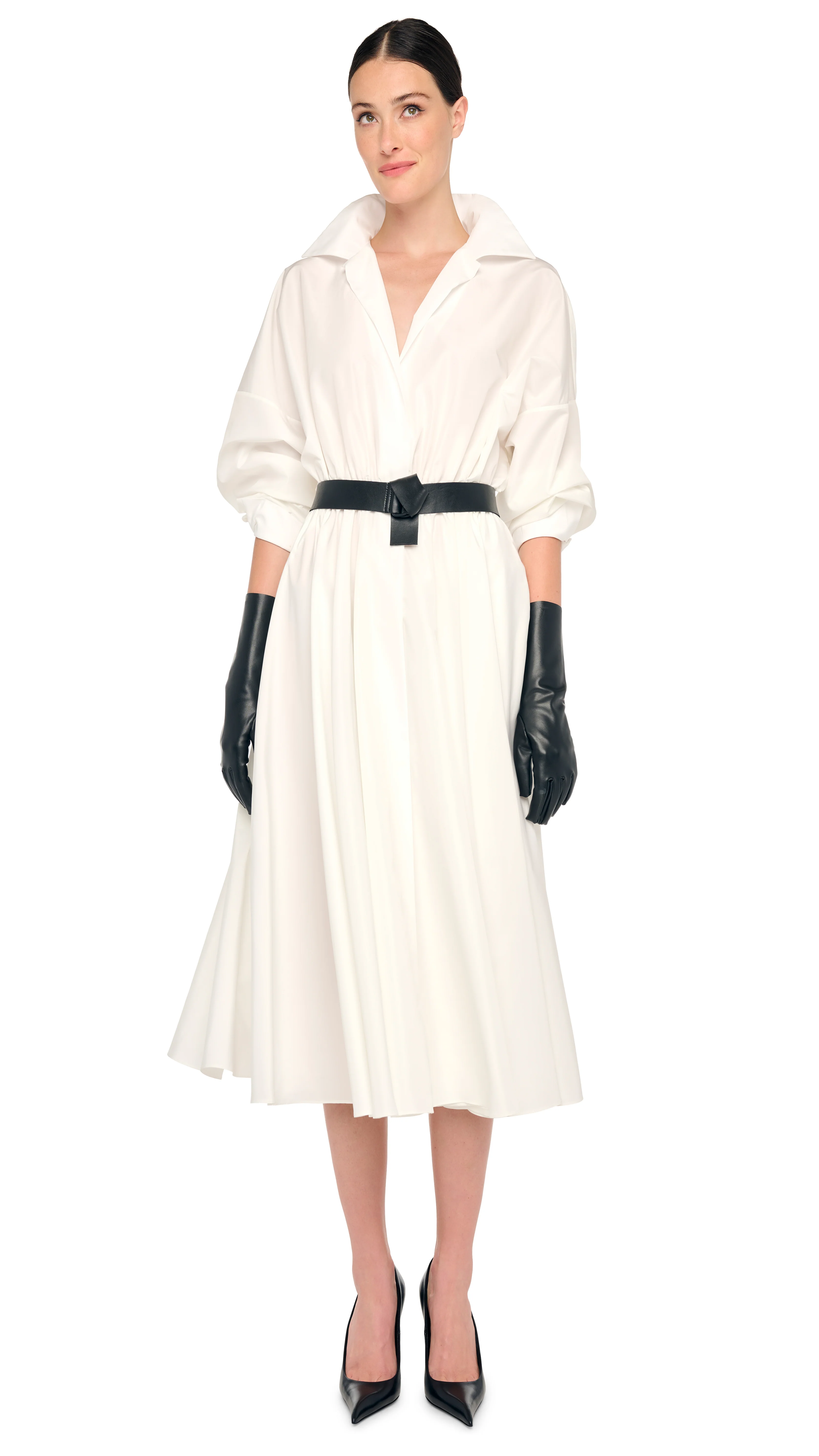 SUPER OVERSIZED BF NK SHIRT FLARED DRESS