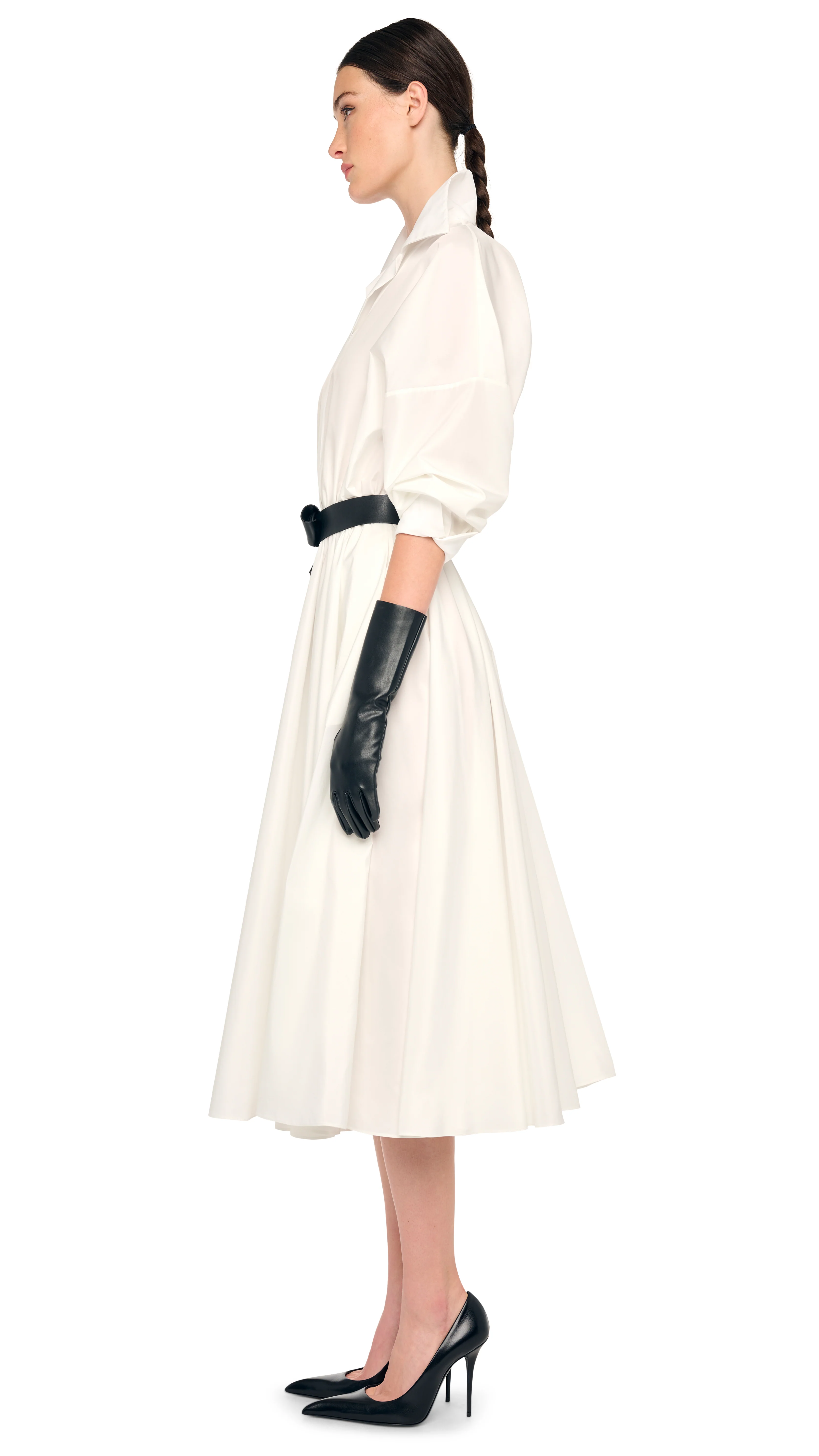 SUPER OVERSIZED BF NK SHIRT FLARED DRESS - Image 2