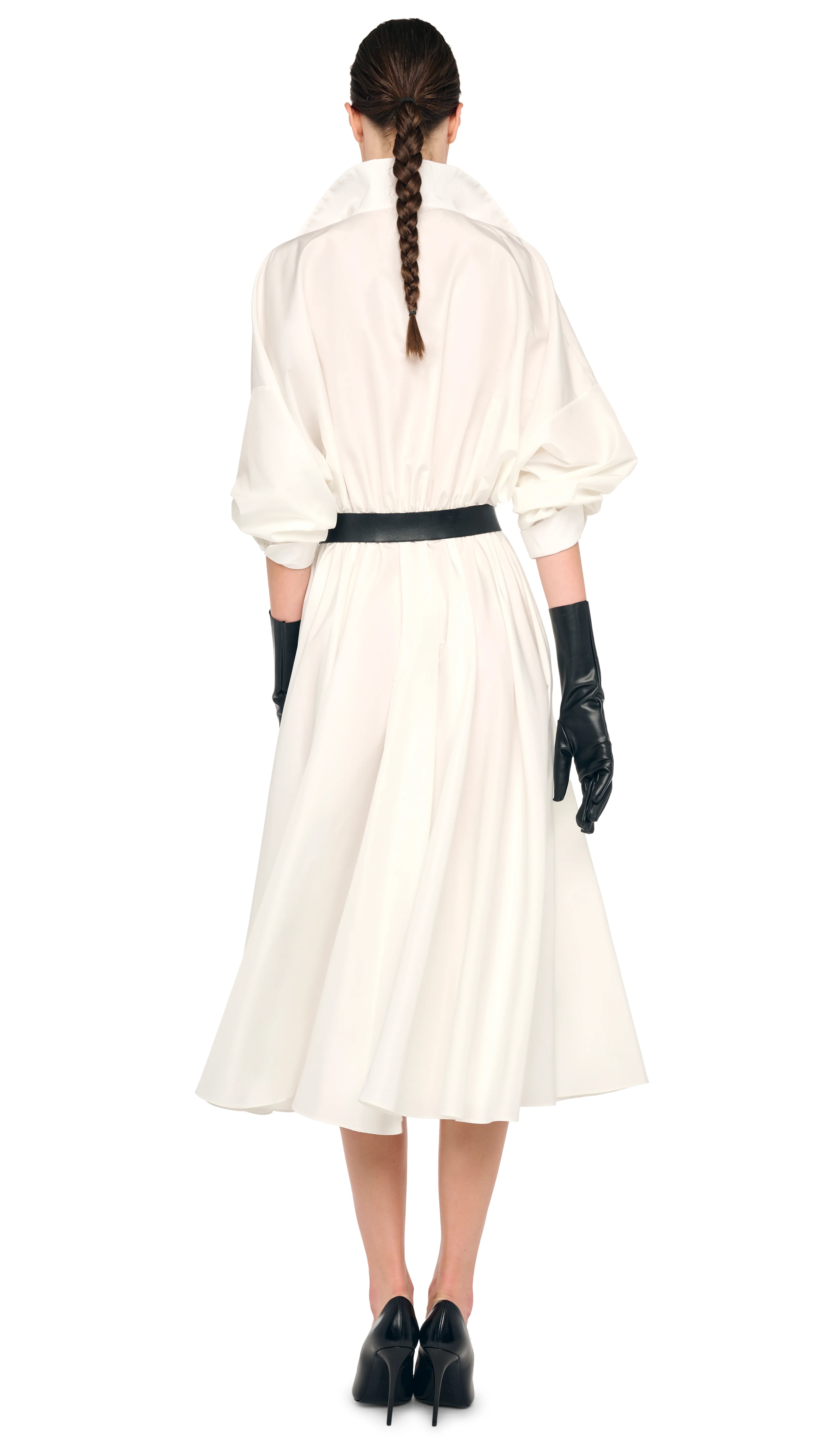 SUPER OVERSIZED BF NK SHIRT FLARED DRESS - Image 3