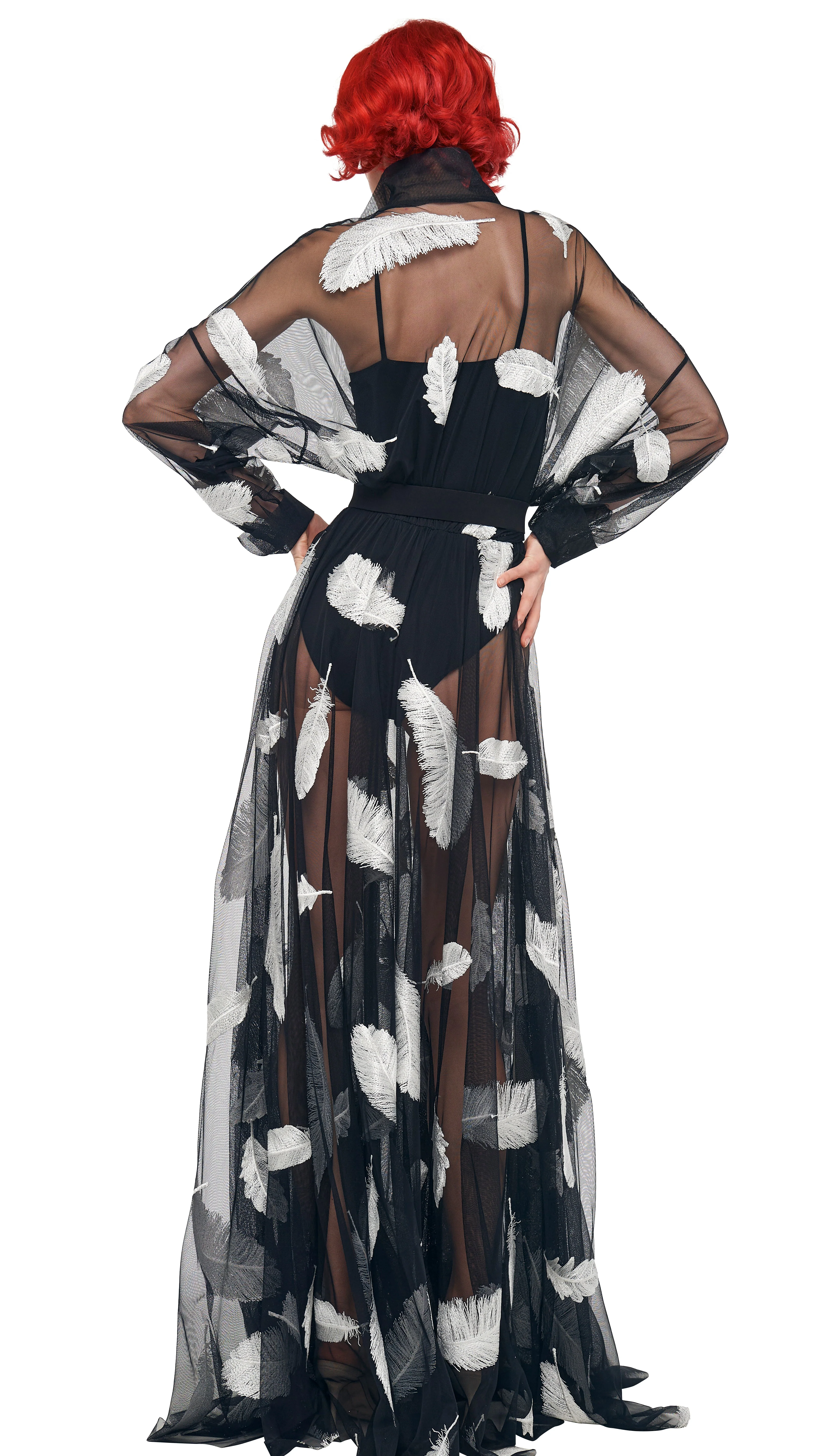 SUPER OS BF NK SHIRT FLARED GOWN - Image 10