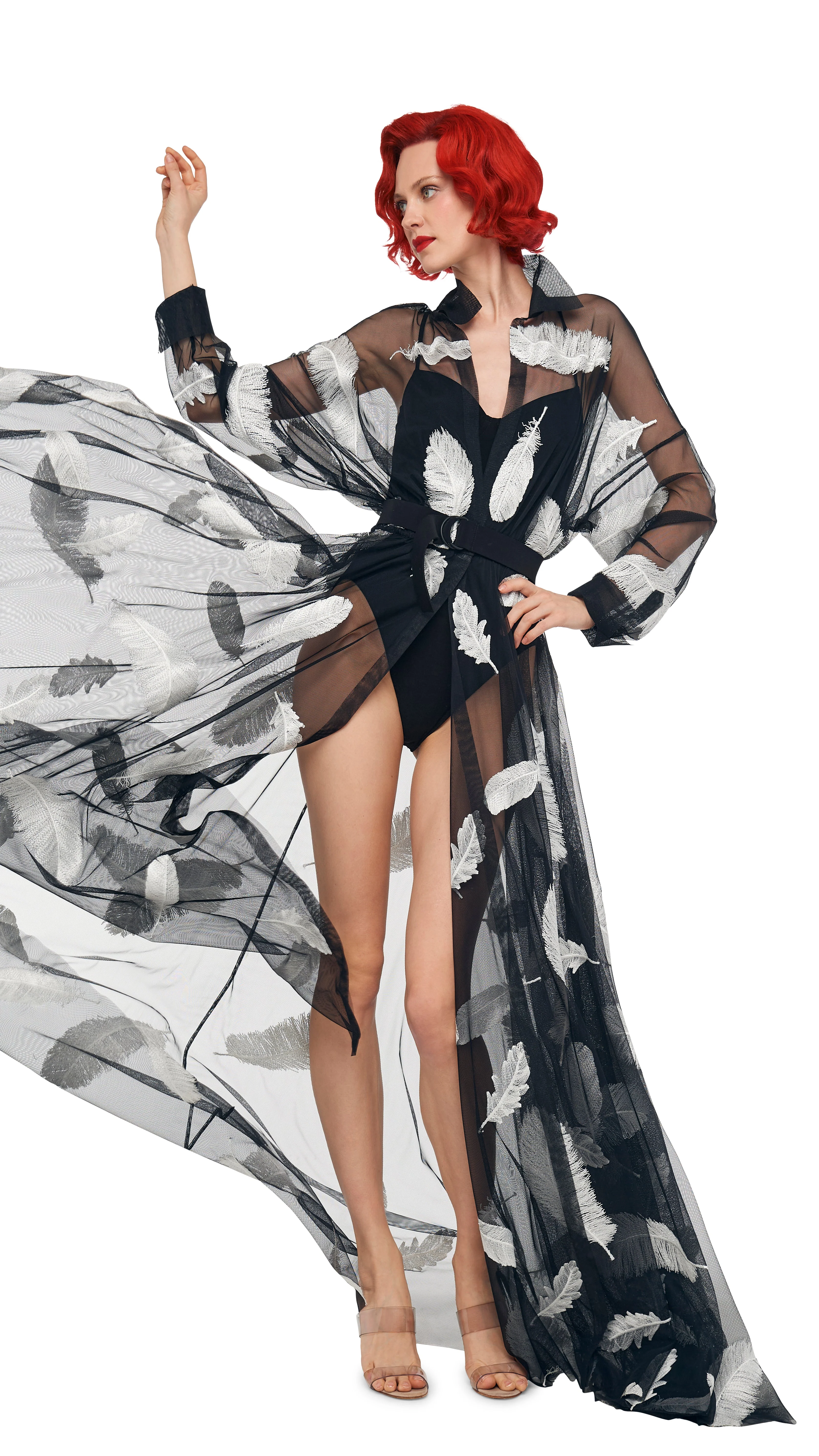 SUPER OS BF NK SHIRT FLARED GOWN - Image 12