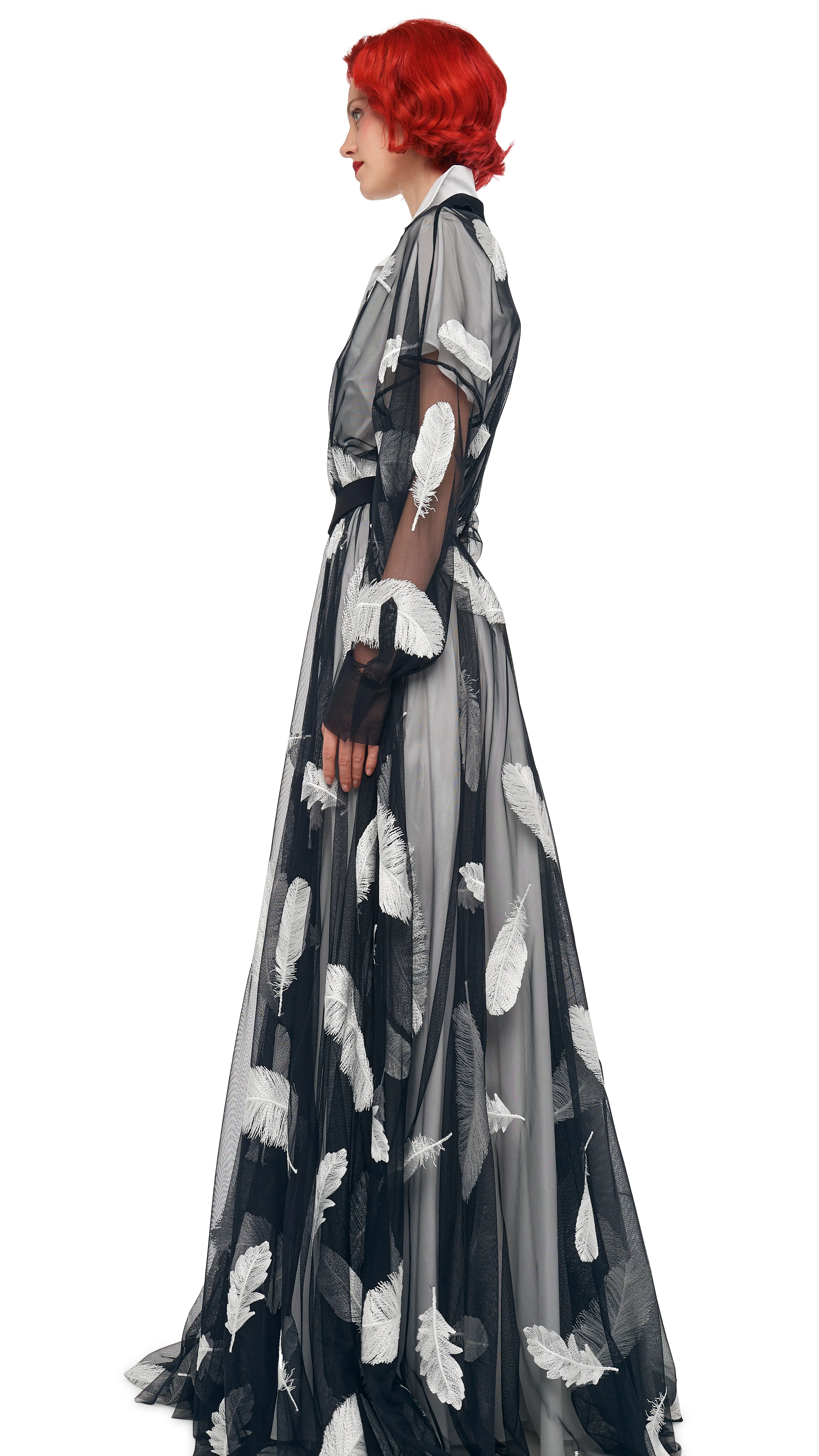 SUPER OS BF NK SHIRT FLARED GOWN - Image 2