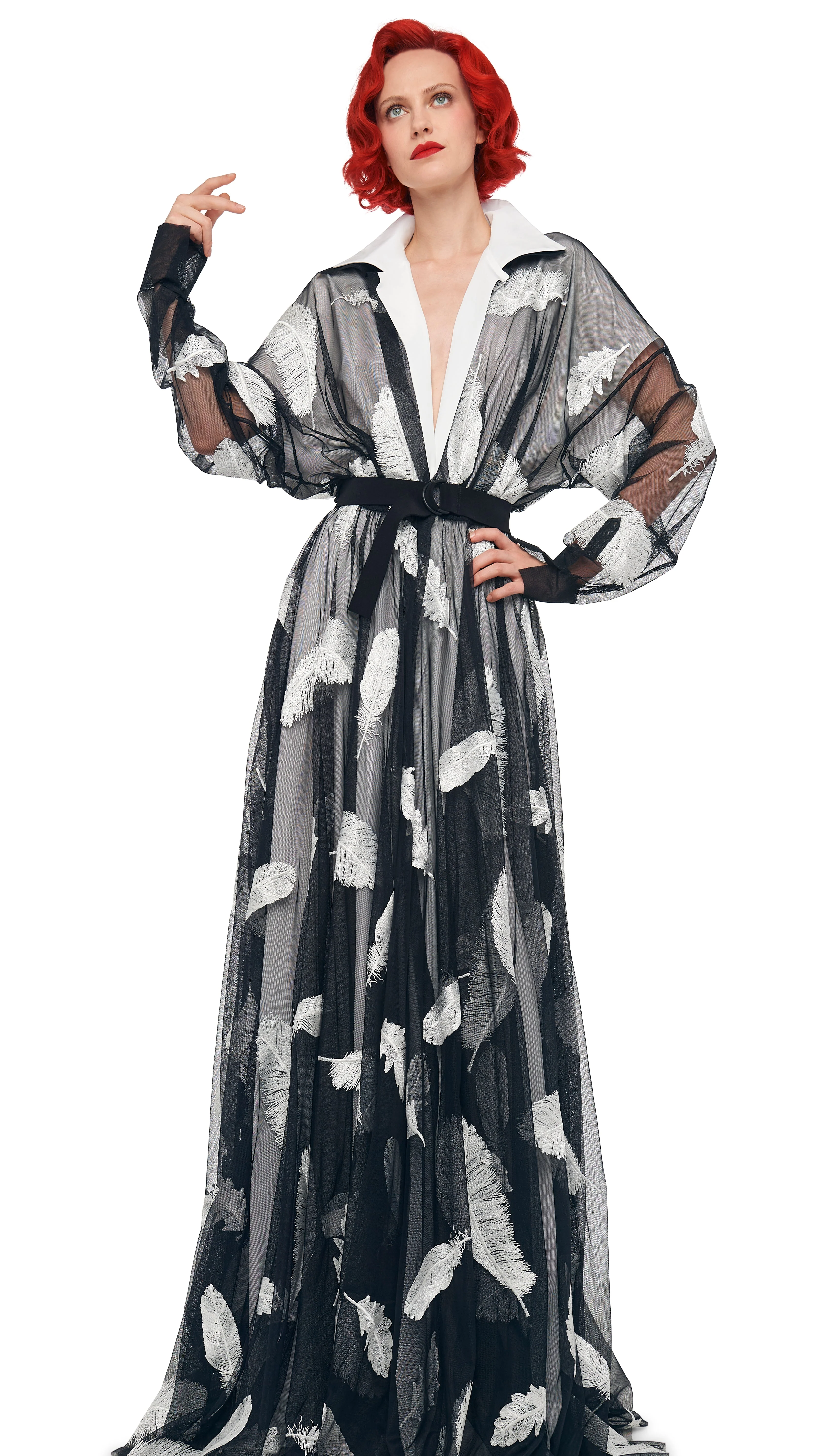 SUPER OS BF NK SHIRT FLARED GOWN - Image 4