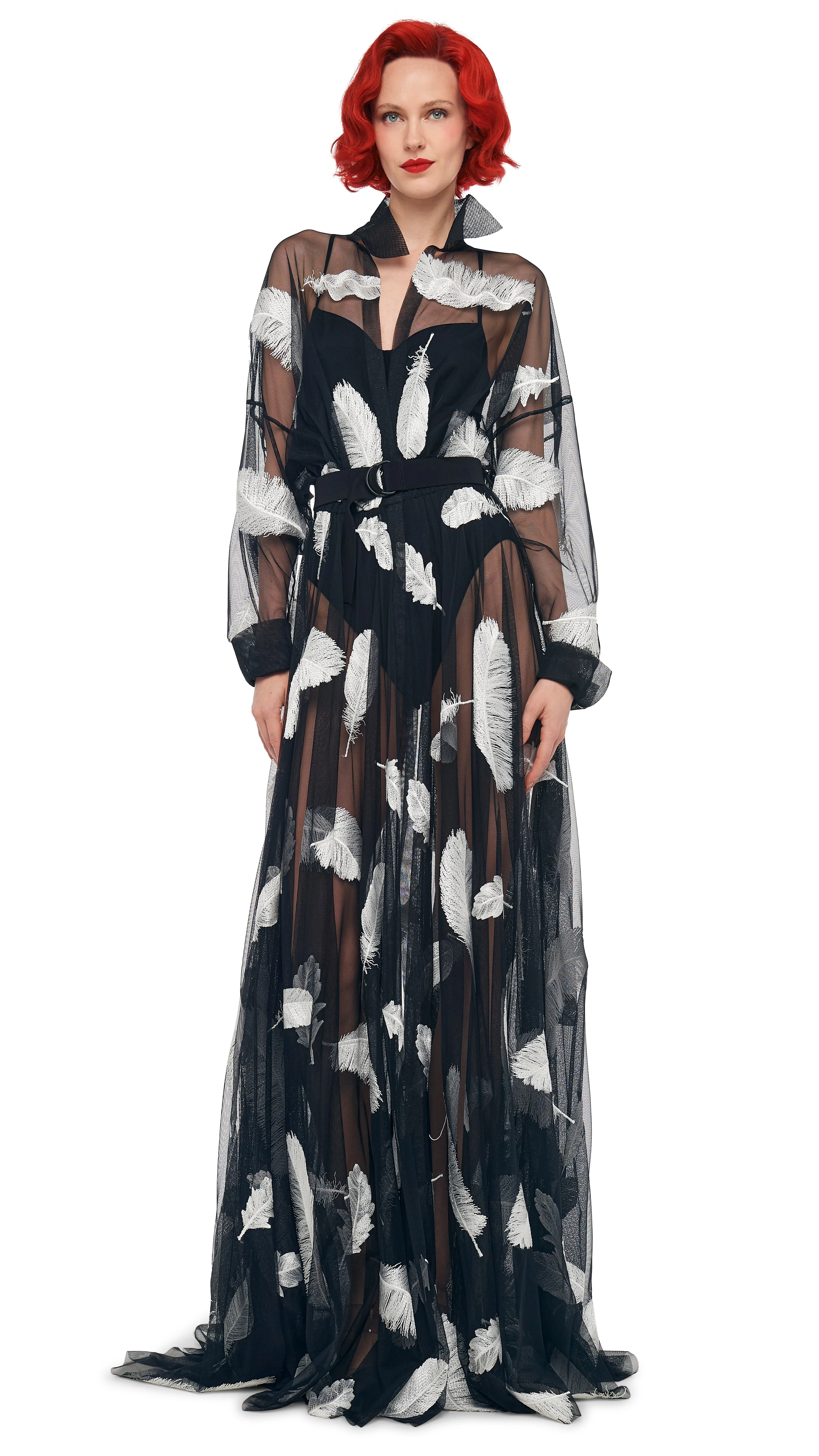 SUPER OS BF NK SHIRT FLARED GOWN - Image 7