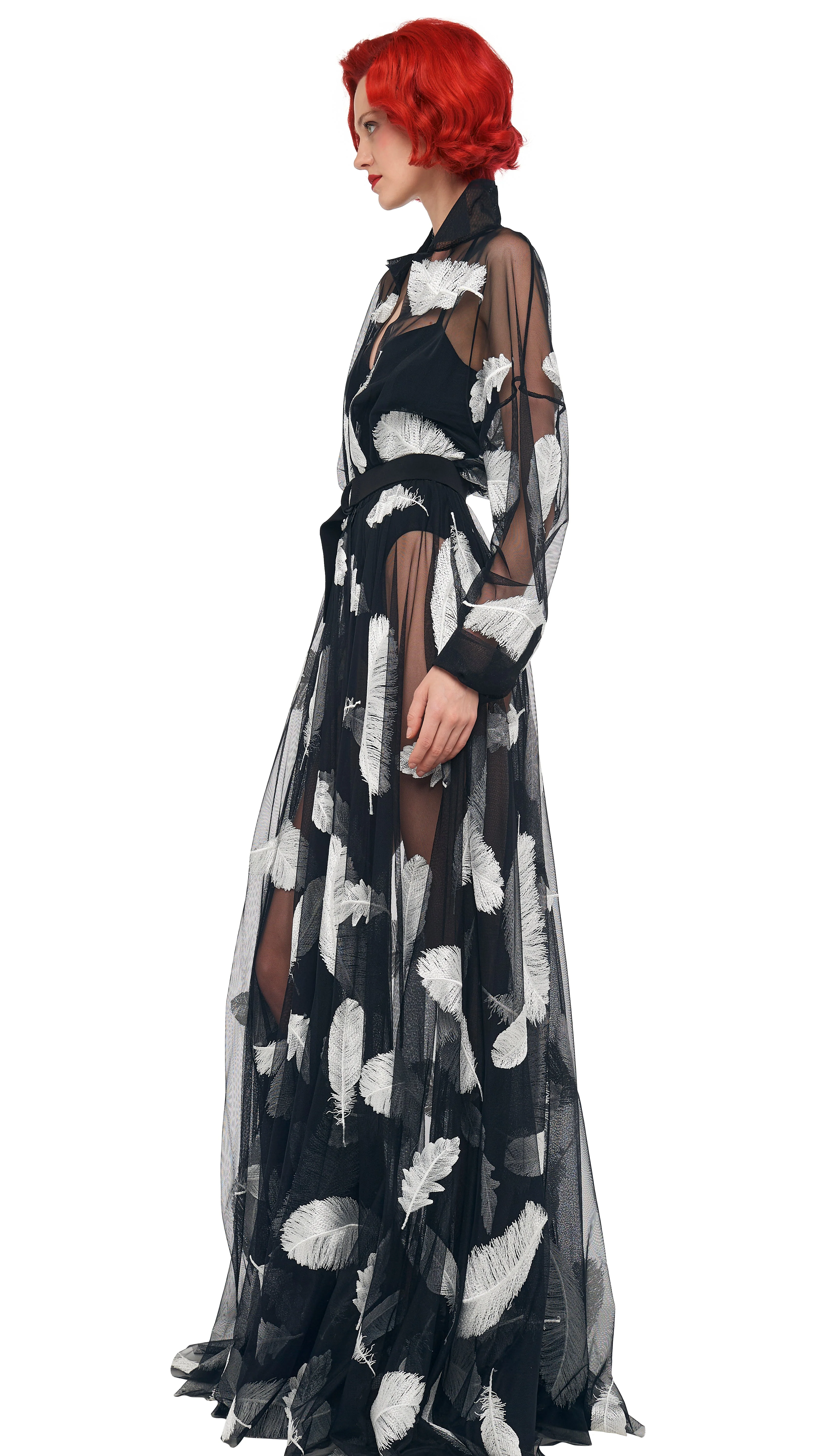 SUPER OS BF NK SHIRT FLARED GOWN - Image 8